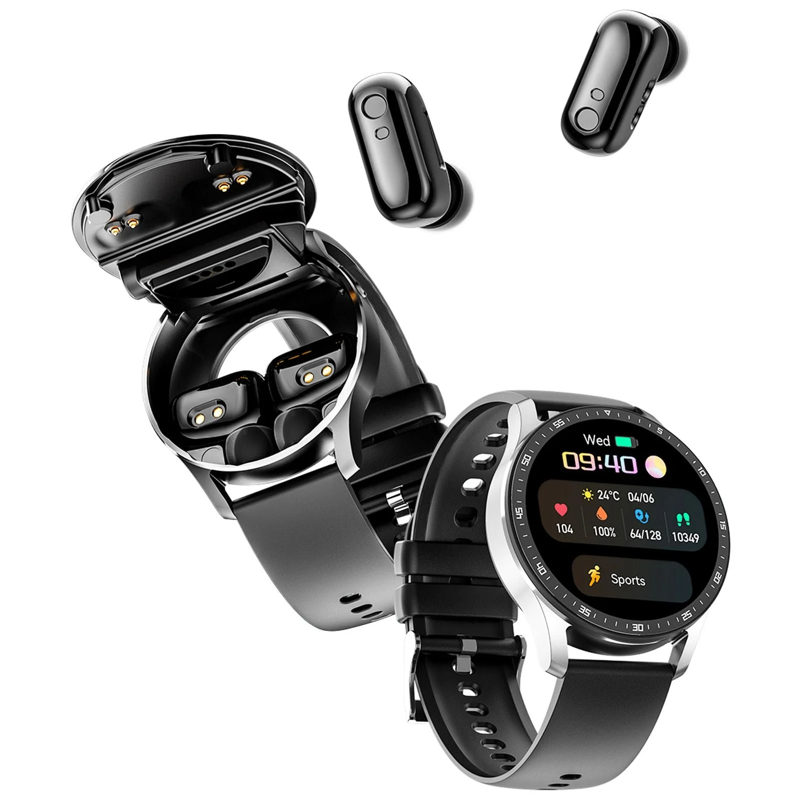 Smart Watch fitness tracker With Built-in Earphone Waterproof Monitoring Blood Pressure Heart Rate Call Is Suitable For Android And IOS - Image 2