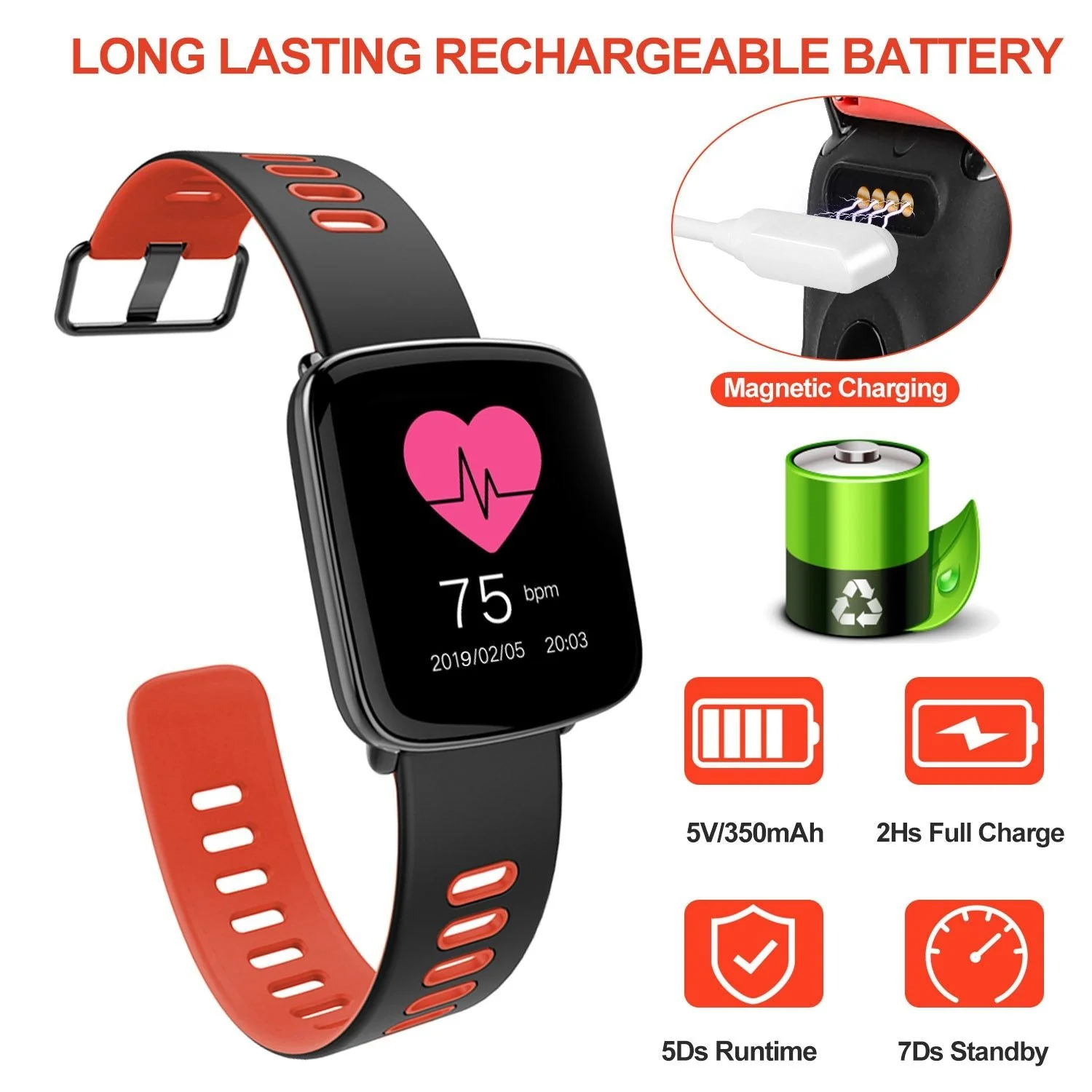 Smartwatch Fitness Tracker 1.54'' Color Screen IP68 Waterproof Activity Tracker - Image 19