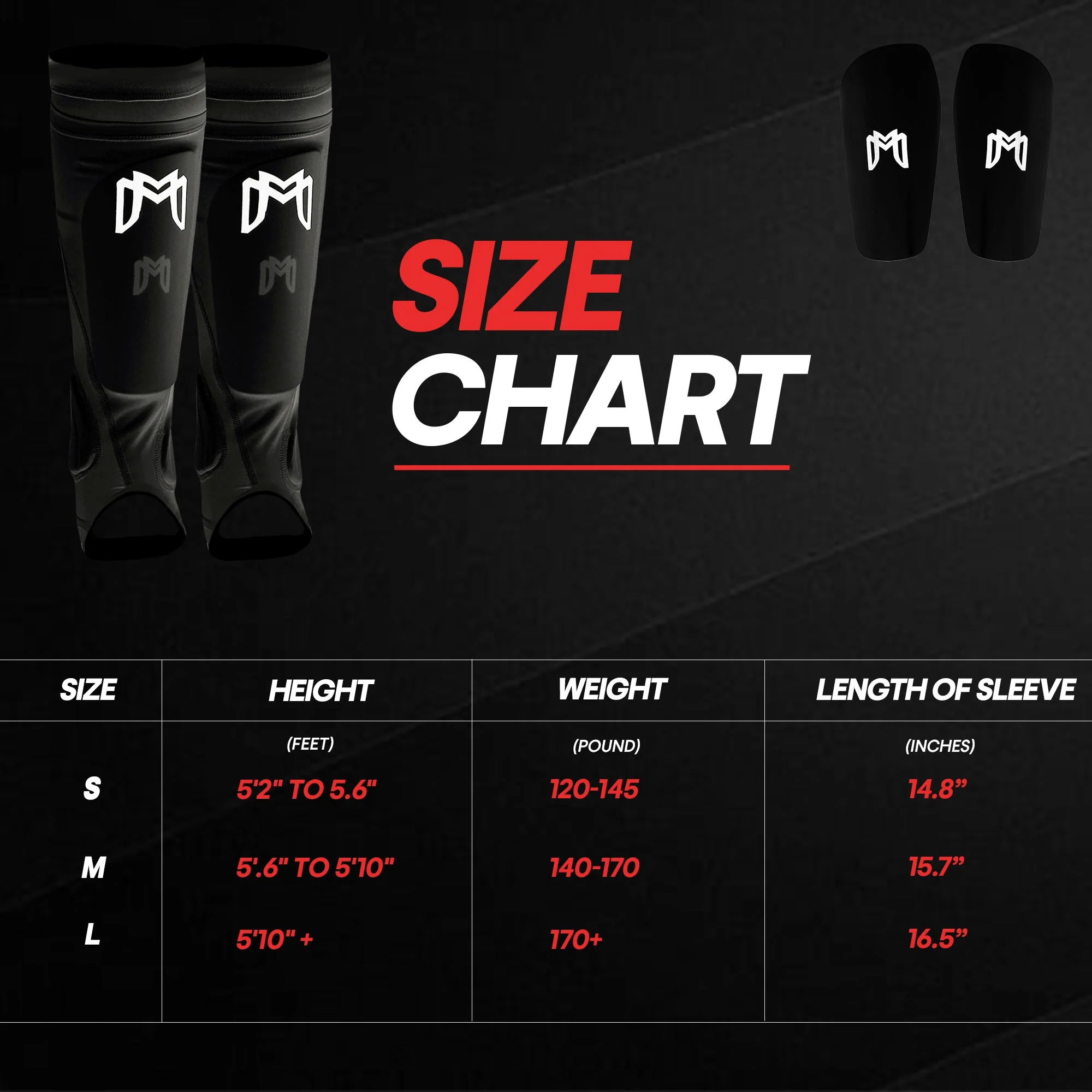 Soccer Shin Guard Sleeves with Padded Protection - Image 10