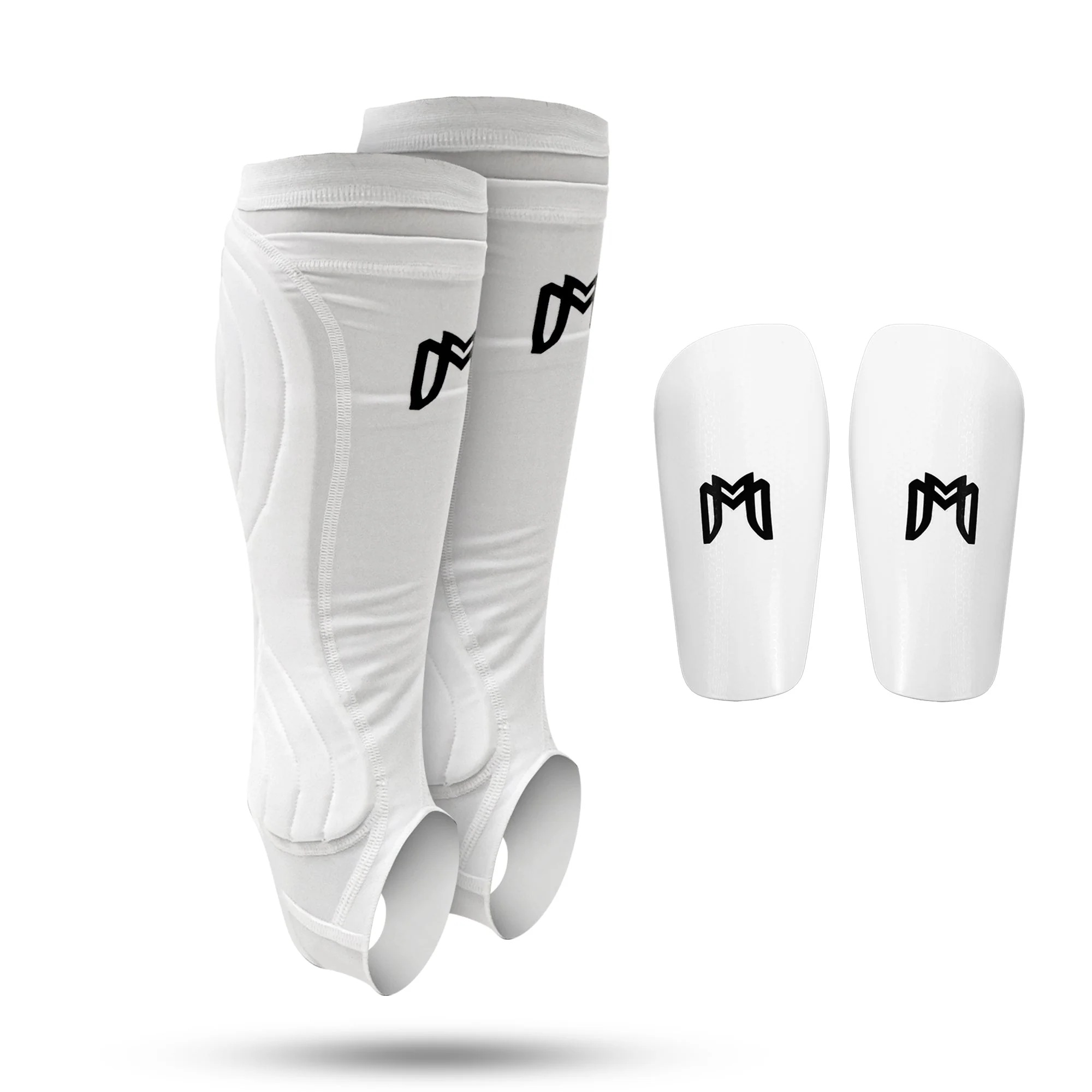 Soccer Shin Guard Sleeves with Padded Protection - Image 2