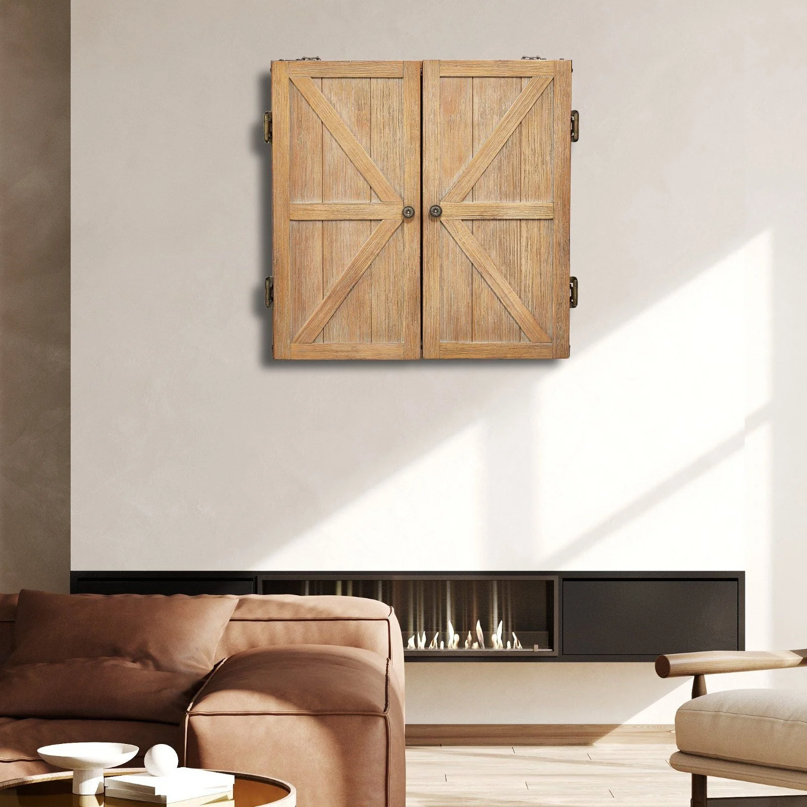 Solid Wood Dartboard Cabinet Official Size (Dart board Not Included) - Image 8