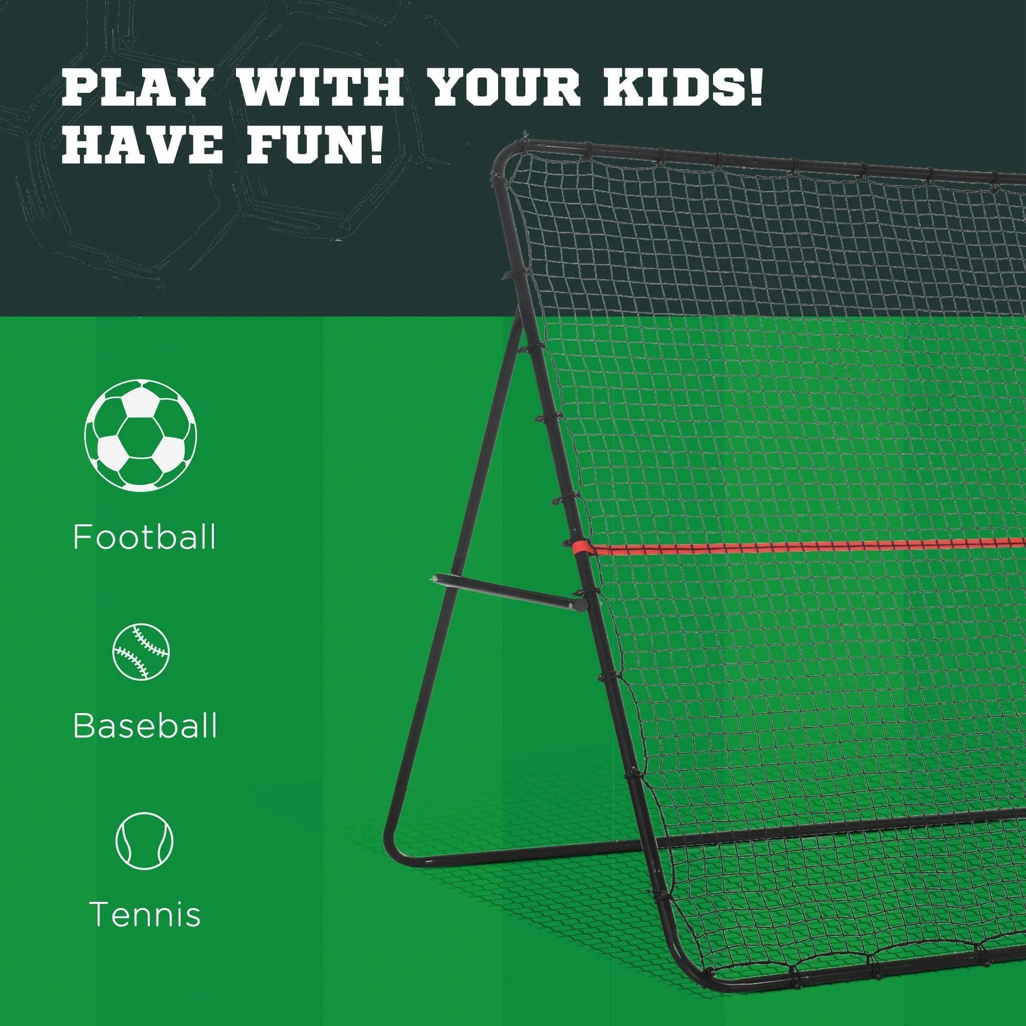 Adjustable Foldable Multi-Sport Training Rebounder Net - Image 3