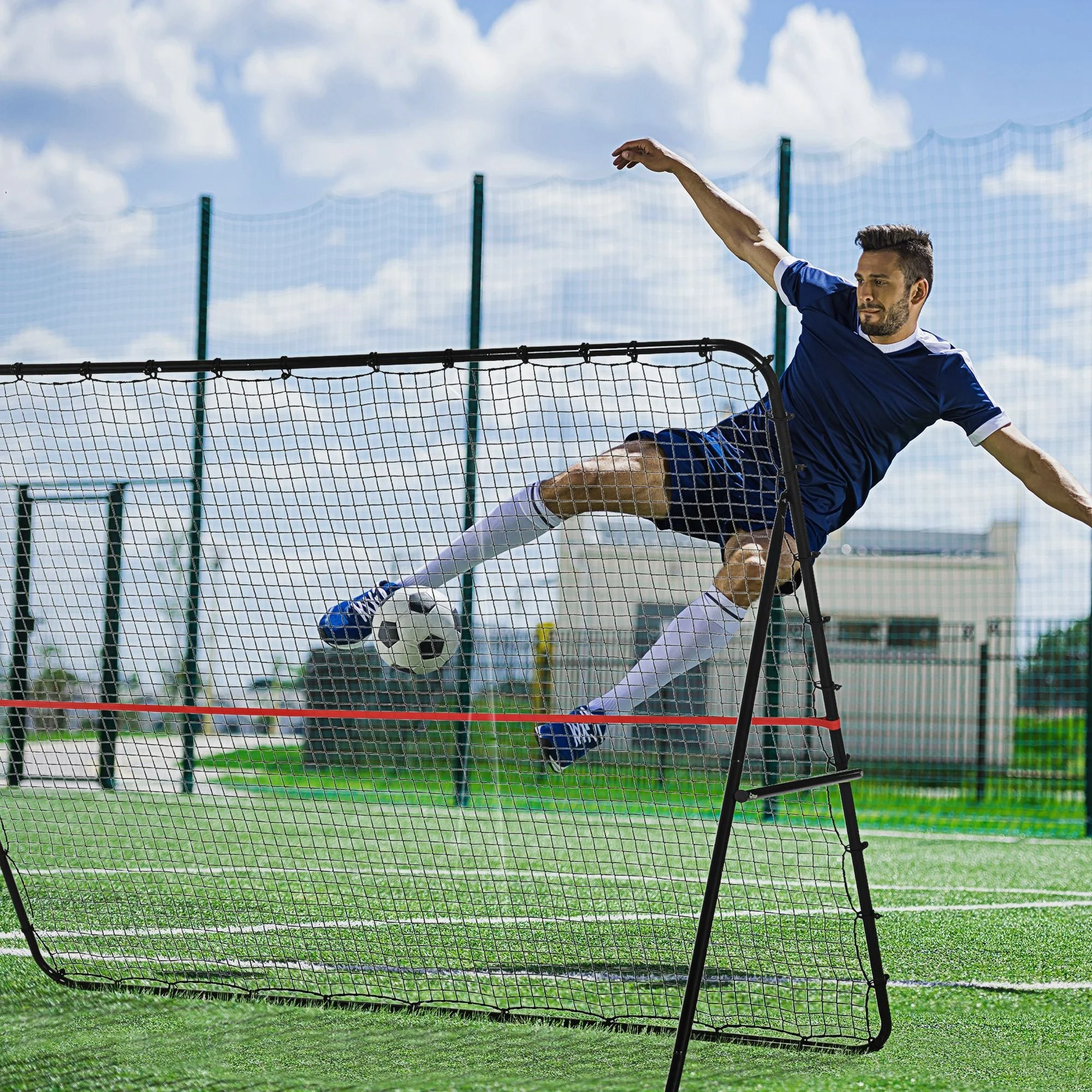 Adjustable Foldable Multi-Sport Training Rebounder Net - Image 9
