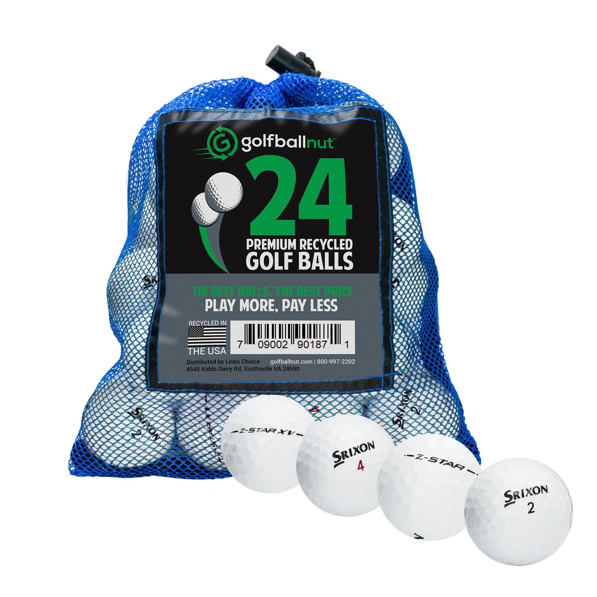 Srixon Z Series Mix Premium Used Golf Balls in Eco-Friendly Bulk Mesh Bags - Image 2