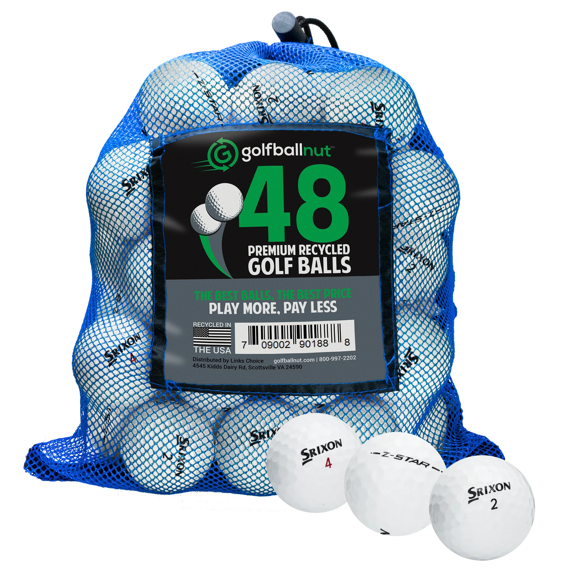 Srixon Z Series Mix Premium Used Golf Balls in Eco-Friendly Bulk Mesh Bags - Image 3