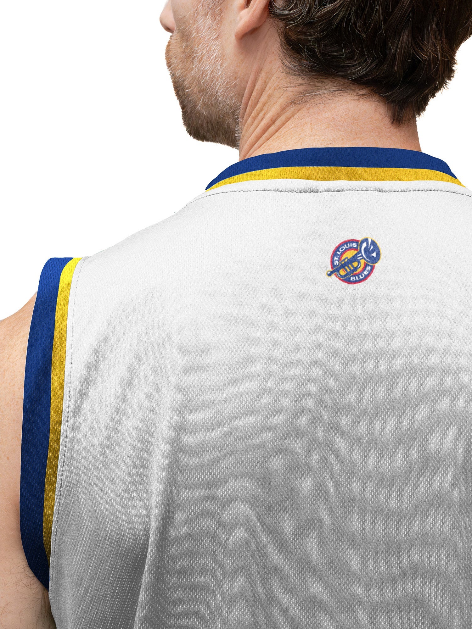 St. Louis Blues Retro White Alternate Hockey Tank - Image 3