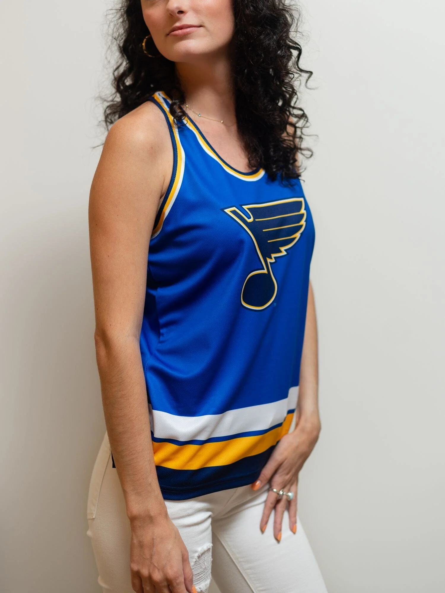 St. Louis Blues Women's Racerback Hockey Tank - Image 5