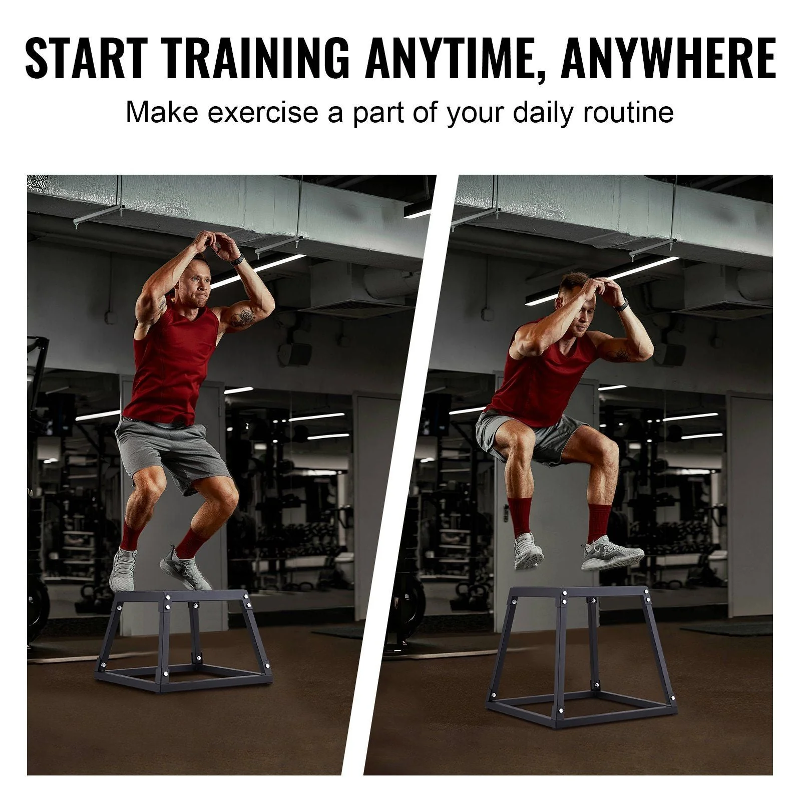 Steel 12 Inch Plyometric Jump Box for Agility Training - Image 6