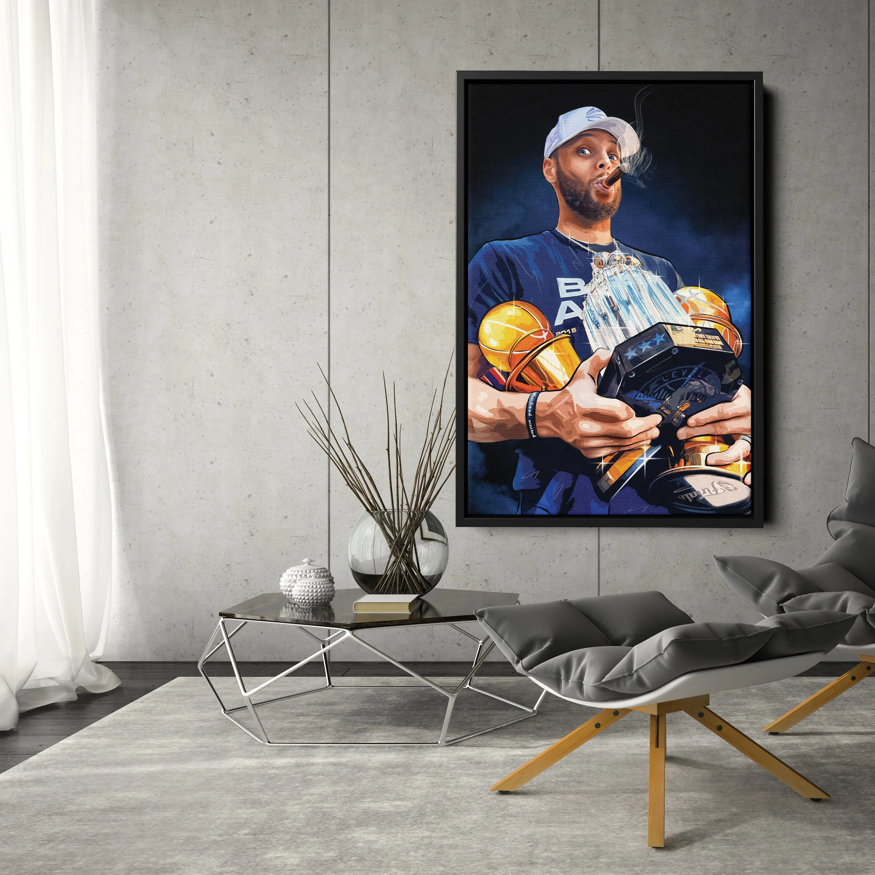 NBA Stephen Curry Canvas Wall Art for Kids Decor - Image 6