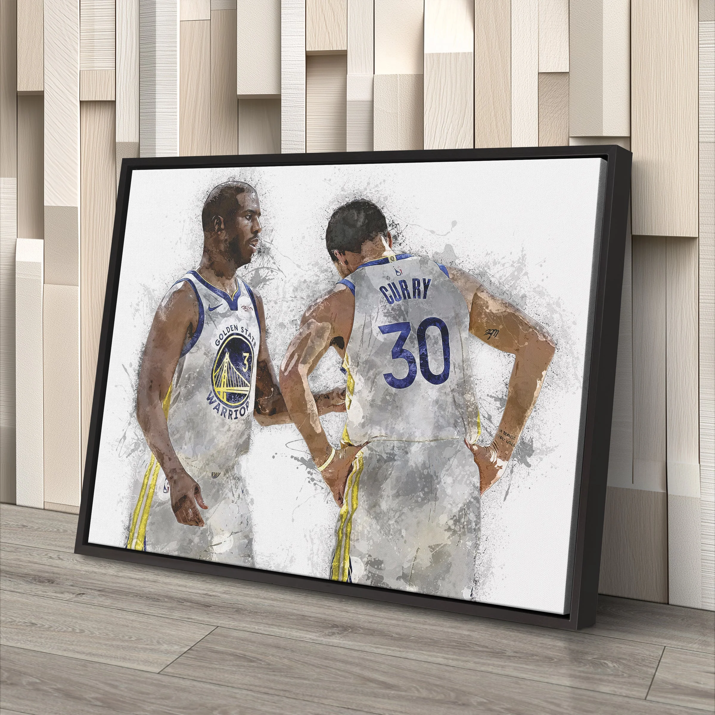 Stephen Curry & Chris Paul Canvas Art – Golden State Warriors Wall Decor - Image 4