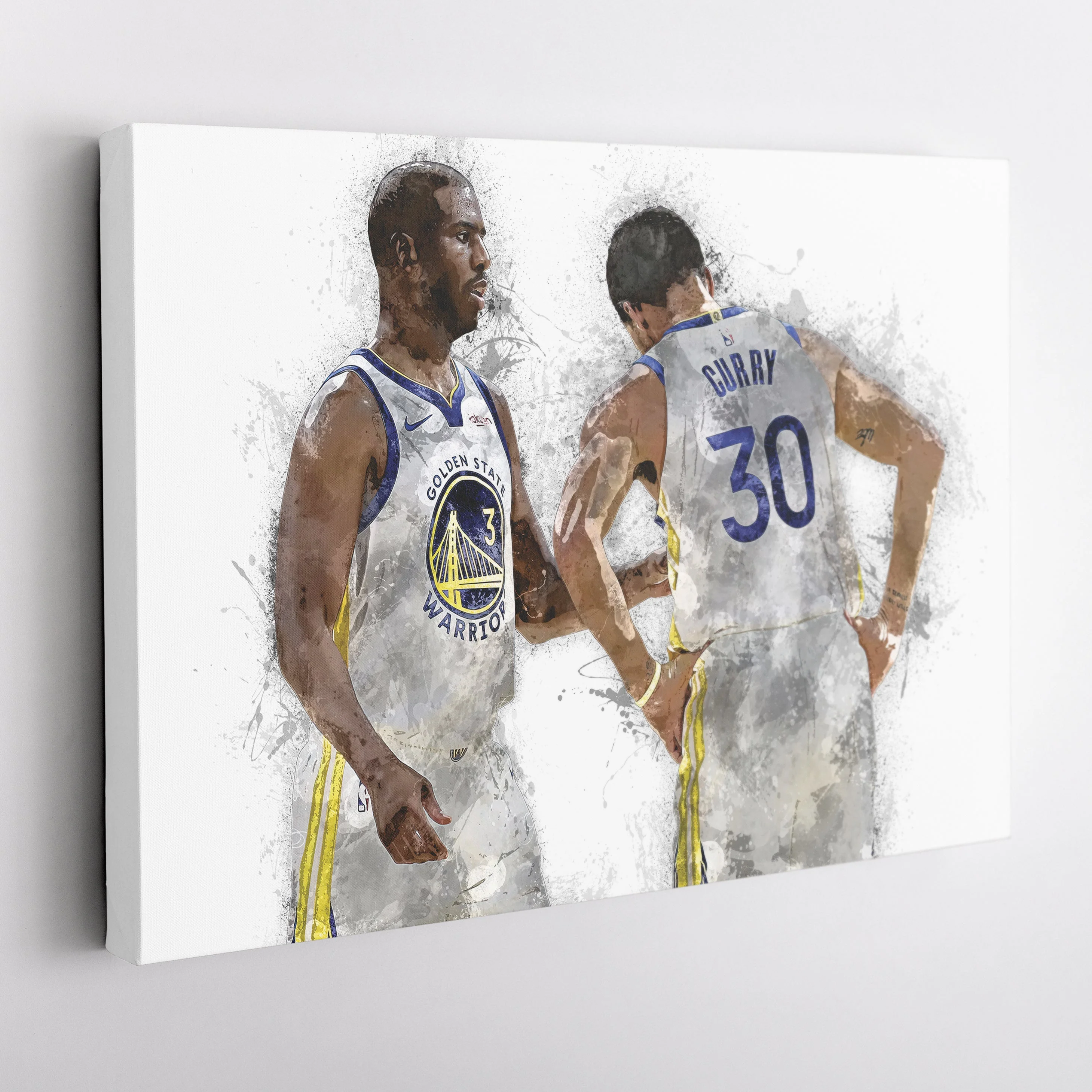 Stephen Curry & Chris Paul Canvas Art – Golden State Warriors Wall Decor - Image 5