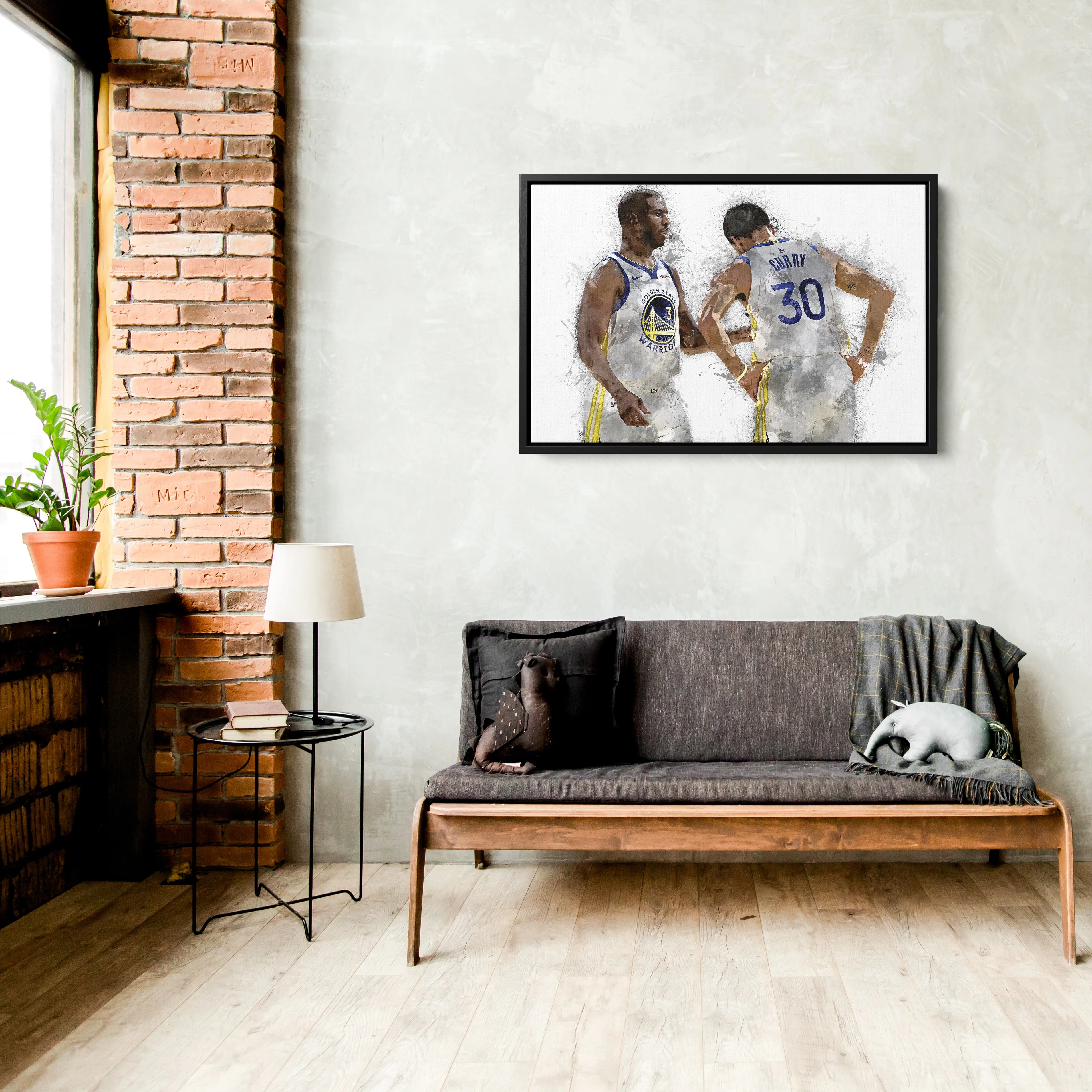 Stephen Curry & Chris Paul Canvas Art – Golden State Warriors Wall Decor - Image 6