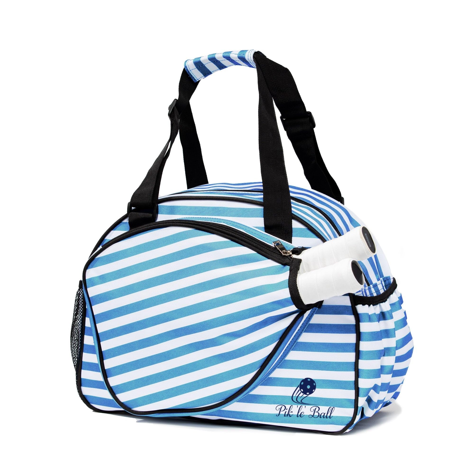 Stylish Stripe Blue Premium Women's Pickleball Bag - Image 4