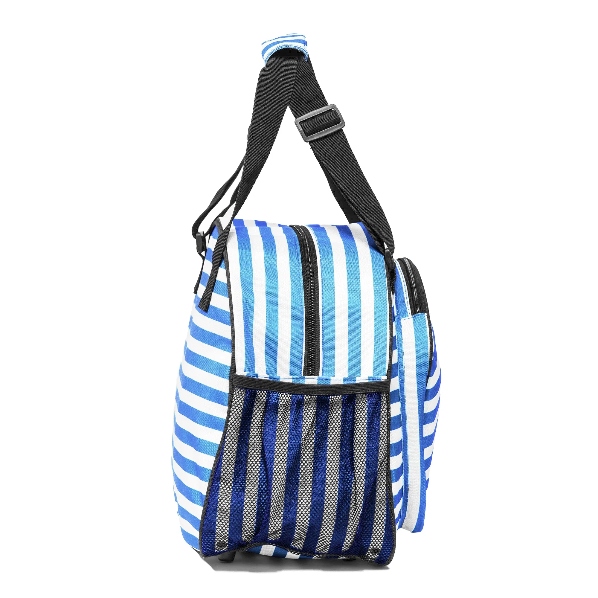 Stylish Stripe Blue Premium Women's Pickleball Bag - Image 6