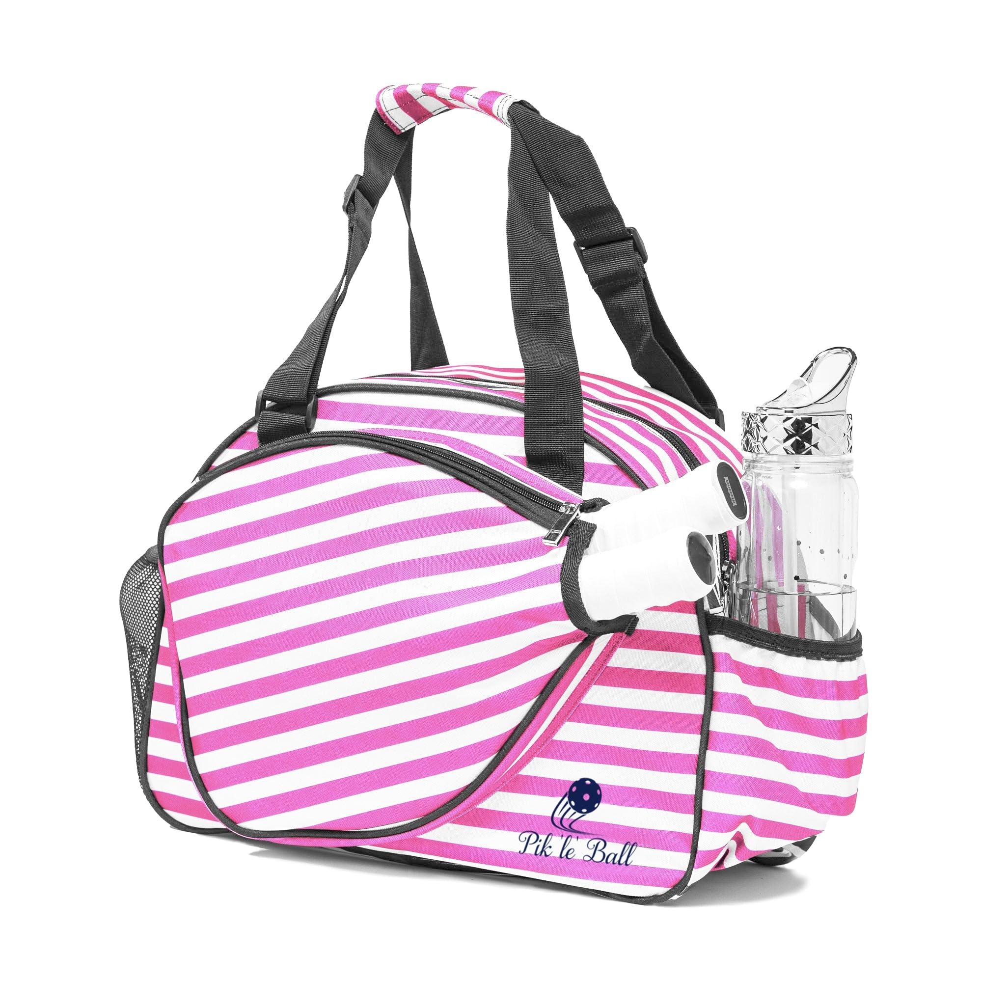 Stylish Stripe Pink Premium Women's Pickleball Bag - Image 4