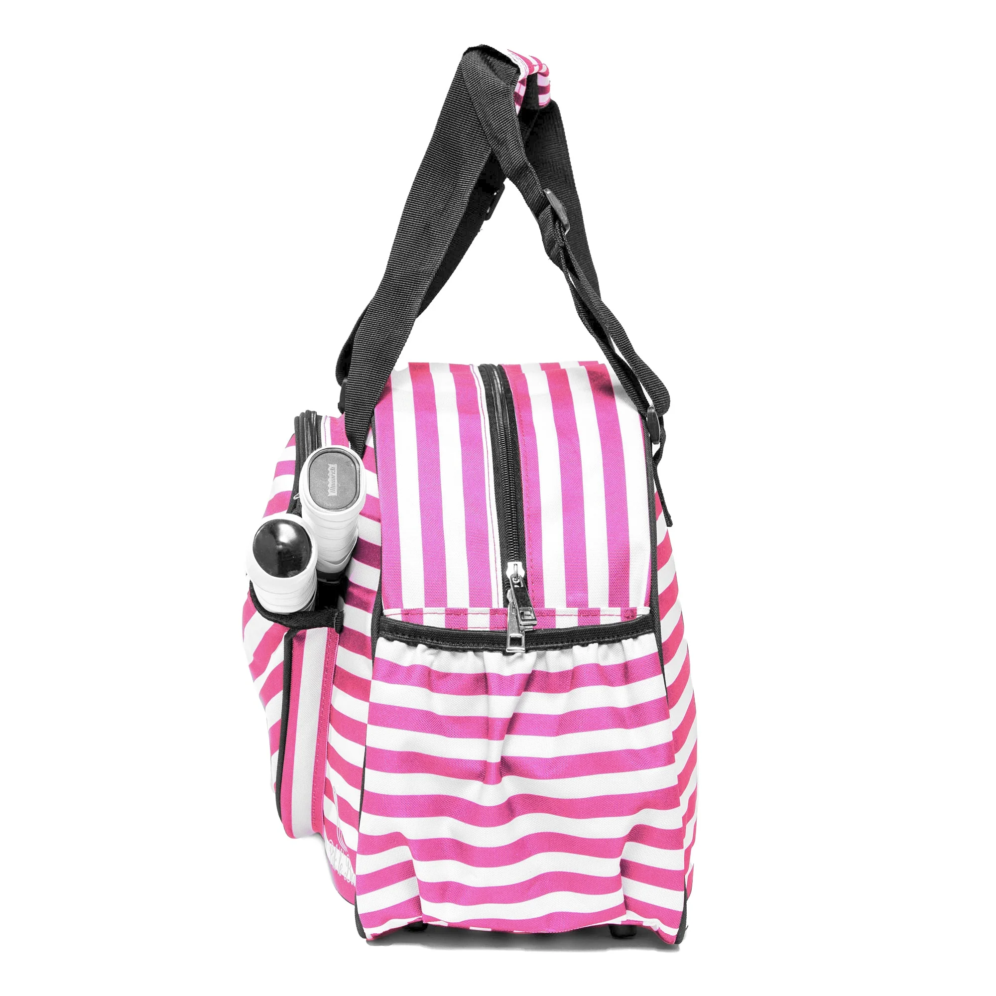 Stylish Stripe Pink Premium Women's Pickleball Bag - Image 5