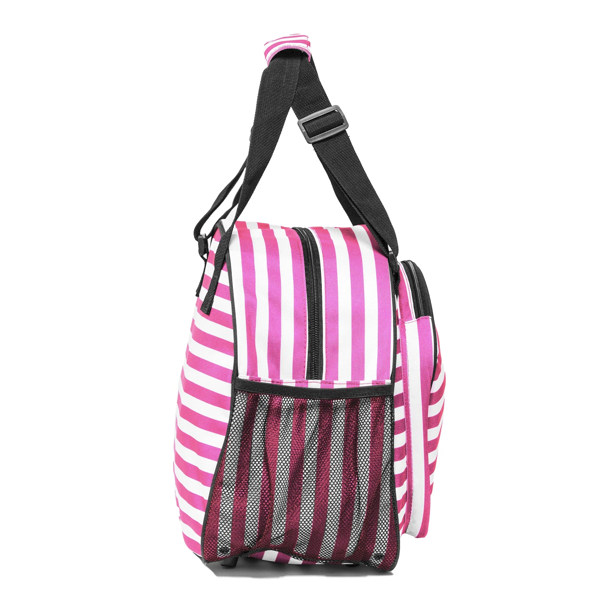 Stylish Stripe Pink Premium Women's Pickleball Bag - Image 6
