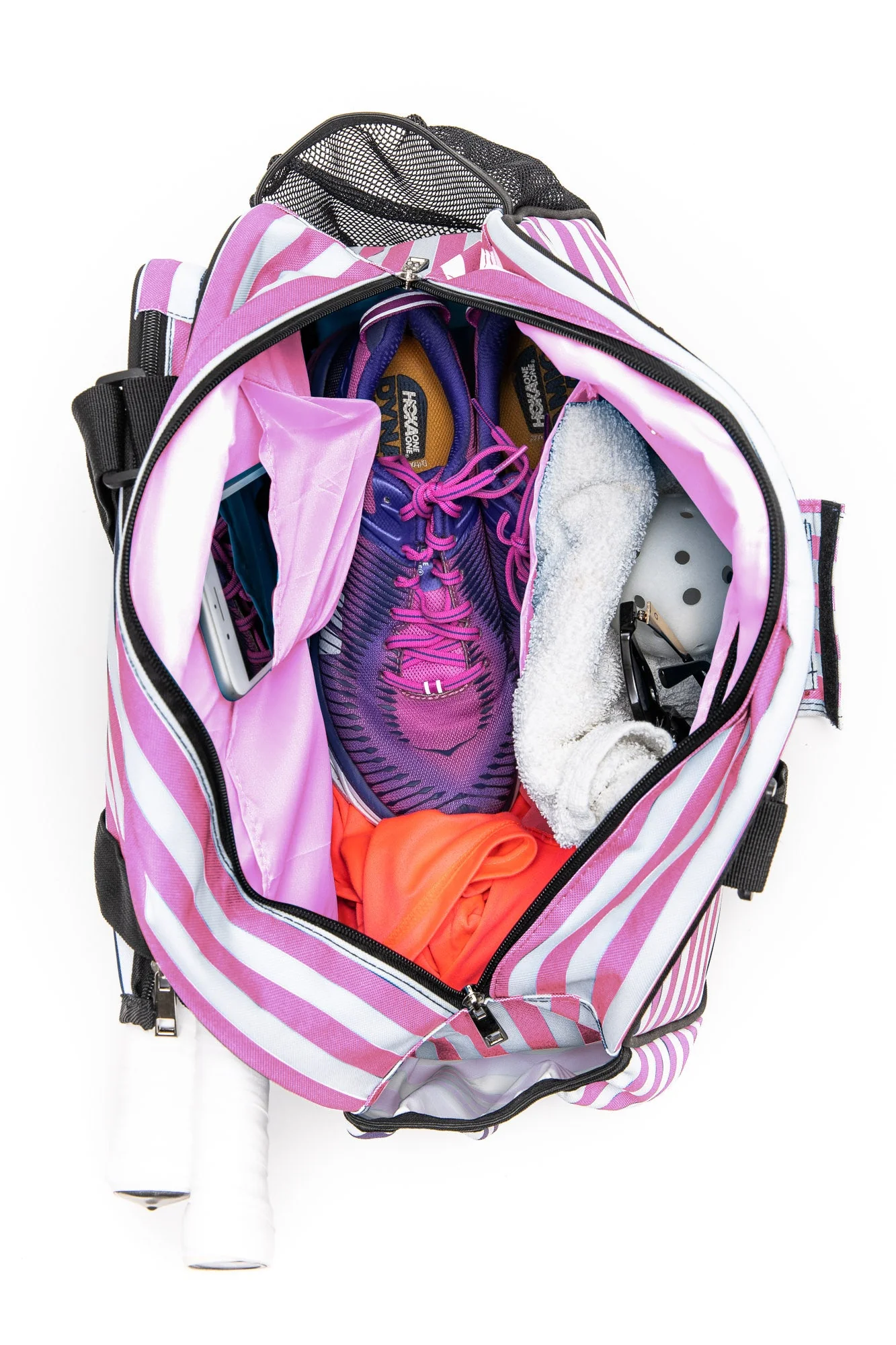 Stylish Stripe Pink Premium Women's Pickleball Bag - Image 9