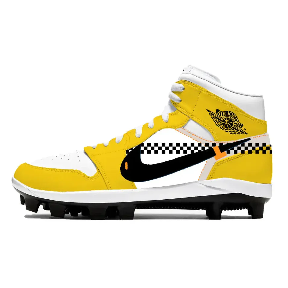 "Taxi" Jordan 1 Retro Cleats - Image 2