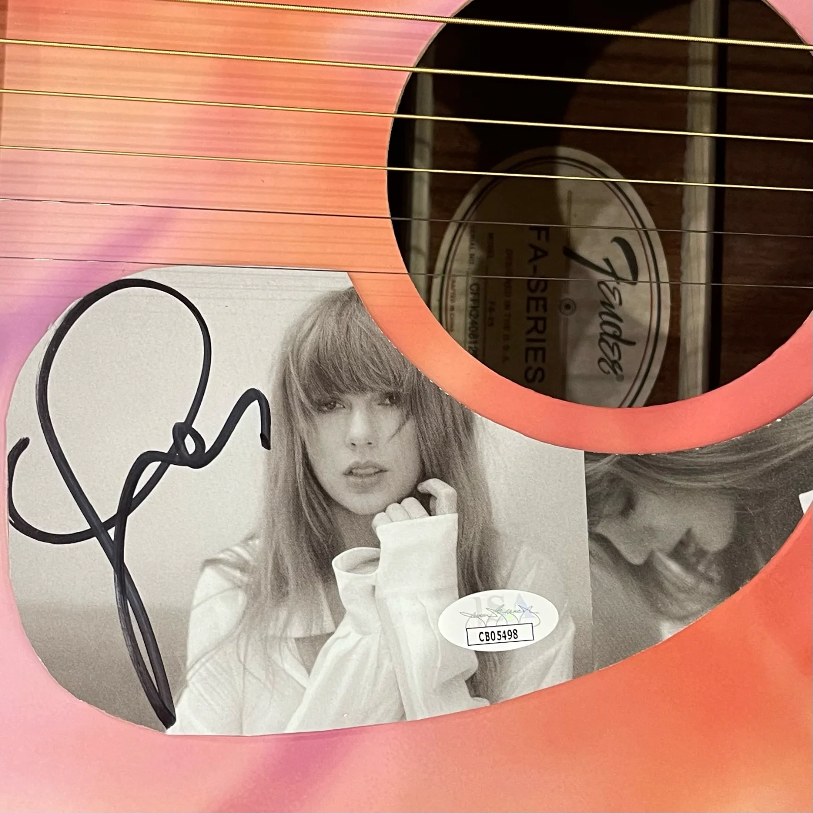 Taylor Swift Eras Tour Wrapped Acoustic Guitar with Signature - Image 2