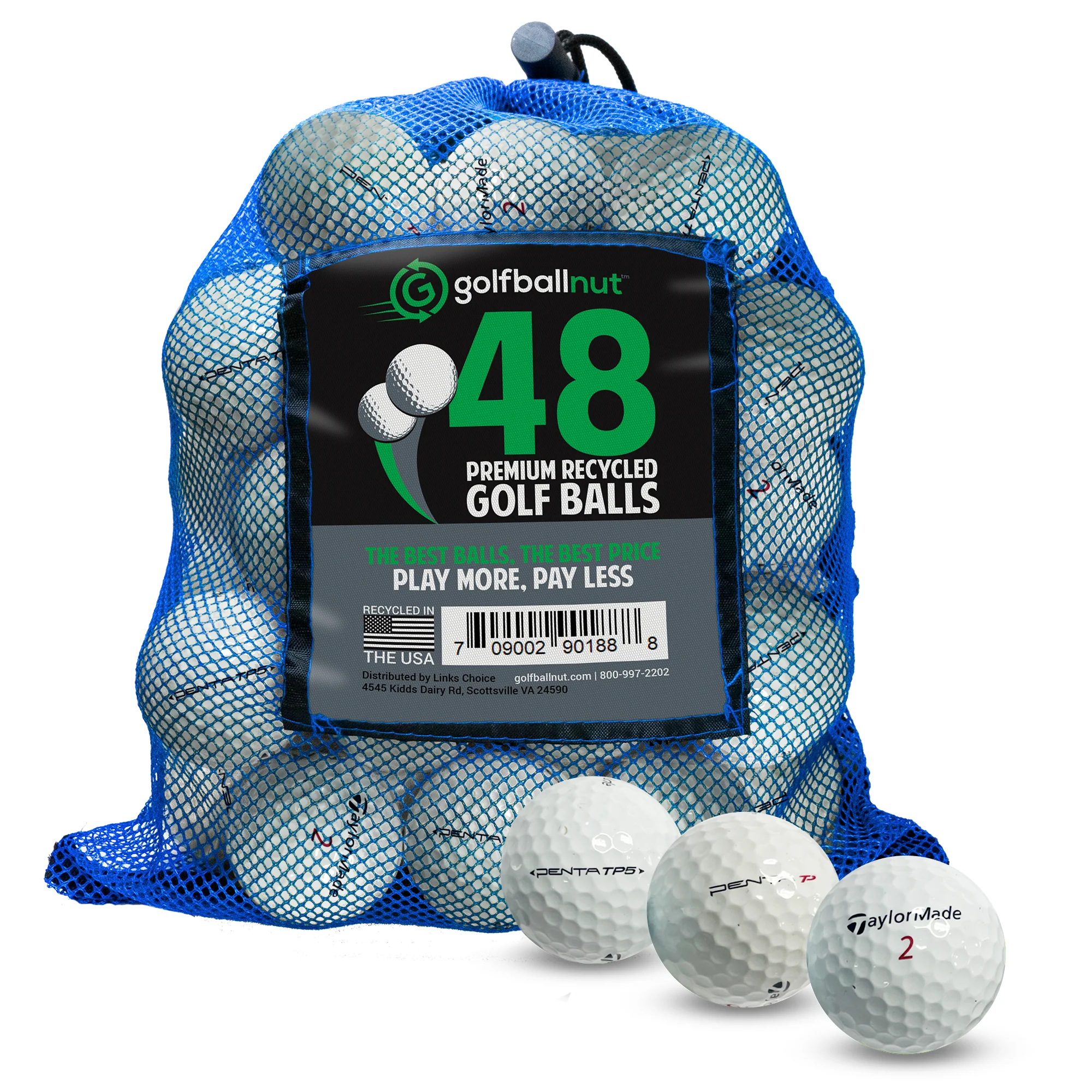TaylorMade TP Penta Mix Select Used Golf Balls (Bulk Mesh Bags) - Image 3