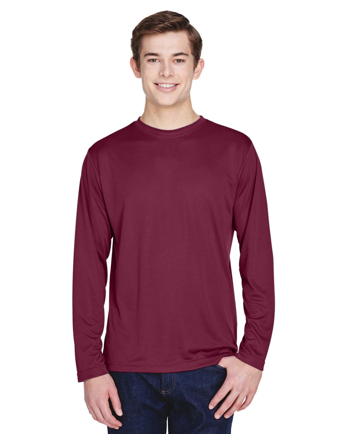 Team 365 TT11L Men's Zone Performance Long-Sleeve T-Shirt - Image 8