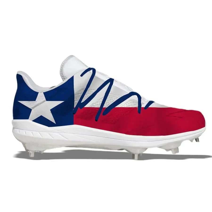 "Texas" Adidas Adizero Afterburner 7 Cleats - Size 9 Men's