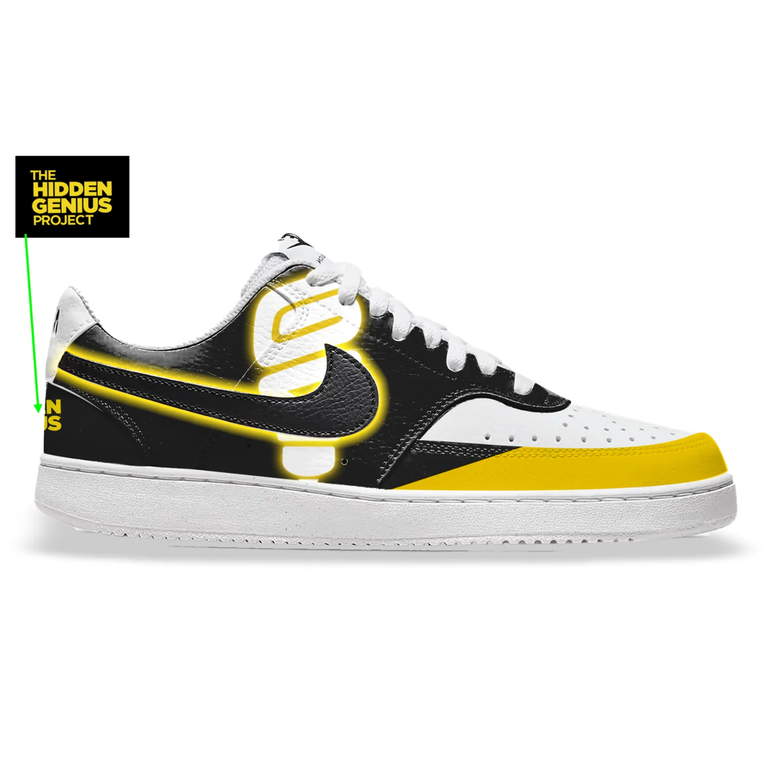 "The Hidden Genius Project" Nike Court Vision Low Shoes - Image 2