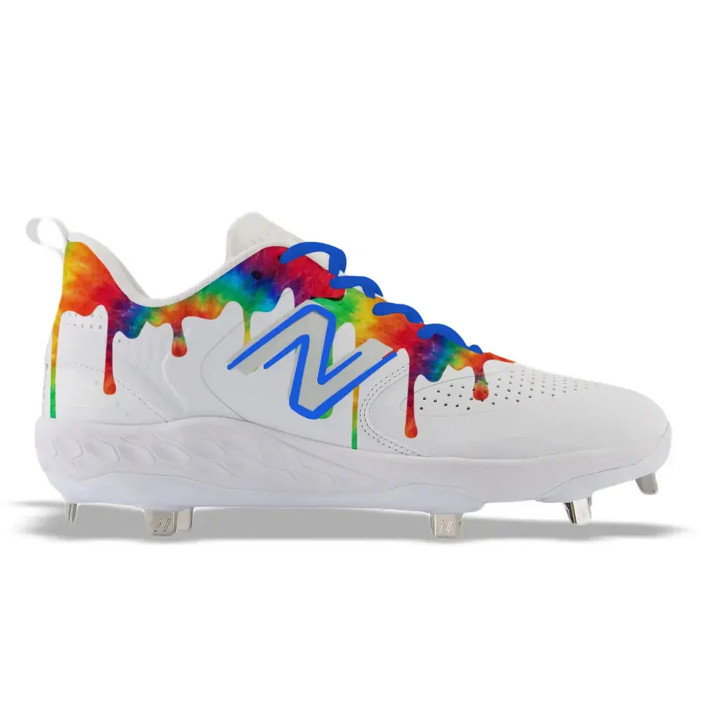 "Tie-Dye Drip" New Balance Fresh Foam X 3000 V6 Cleats