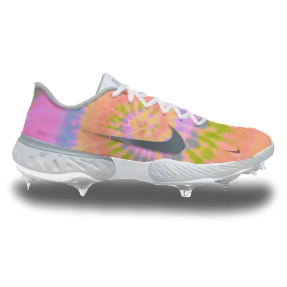 "Tie-Dye" Nike Alpha Huarache Elite 3 Low Cleats