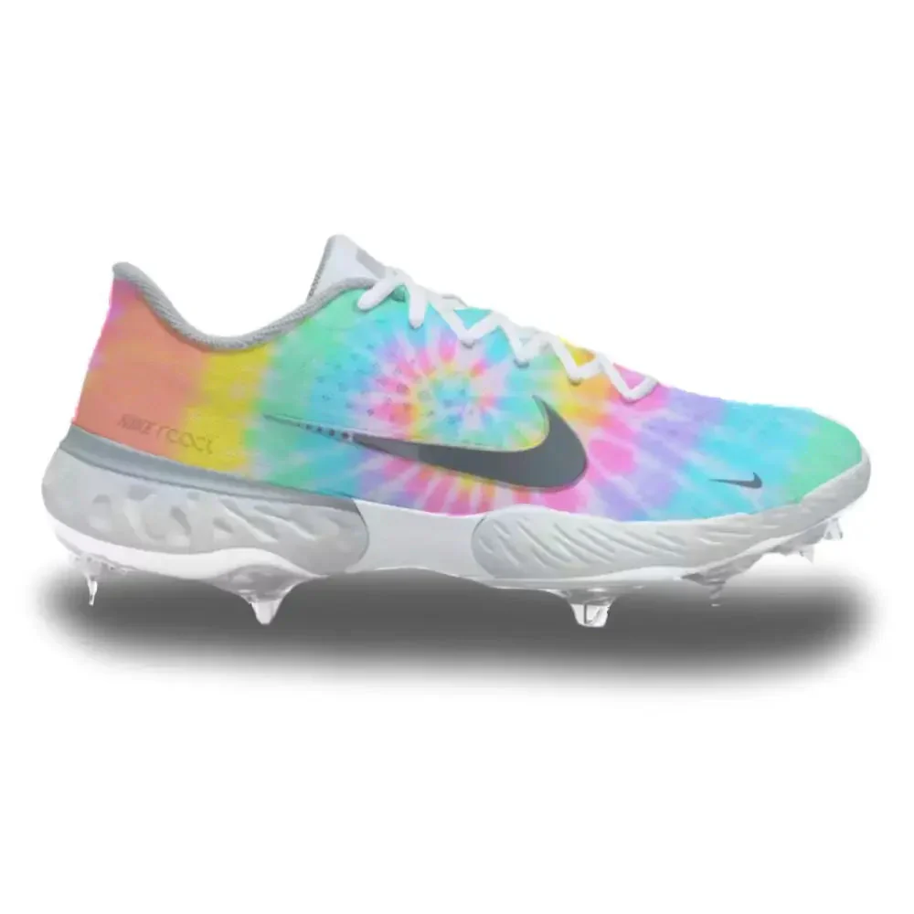 "Tie-Dye" Nike Alpha Huarache Elite 3 Low Cleats