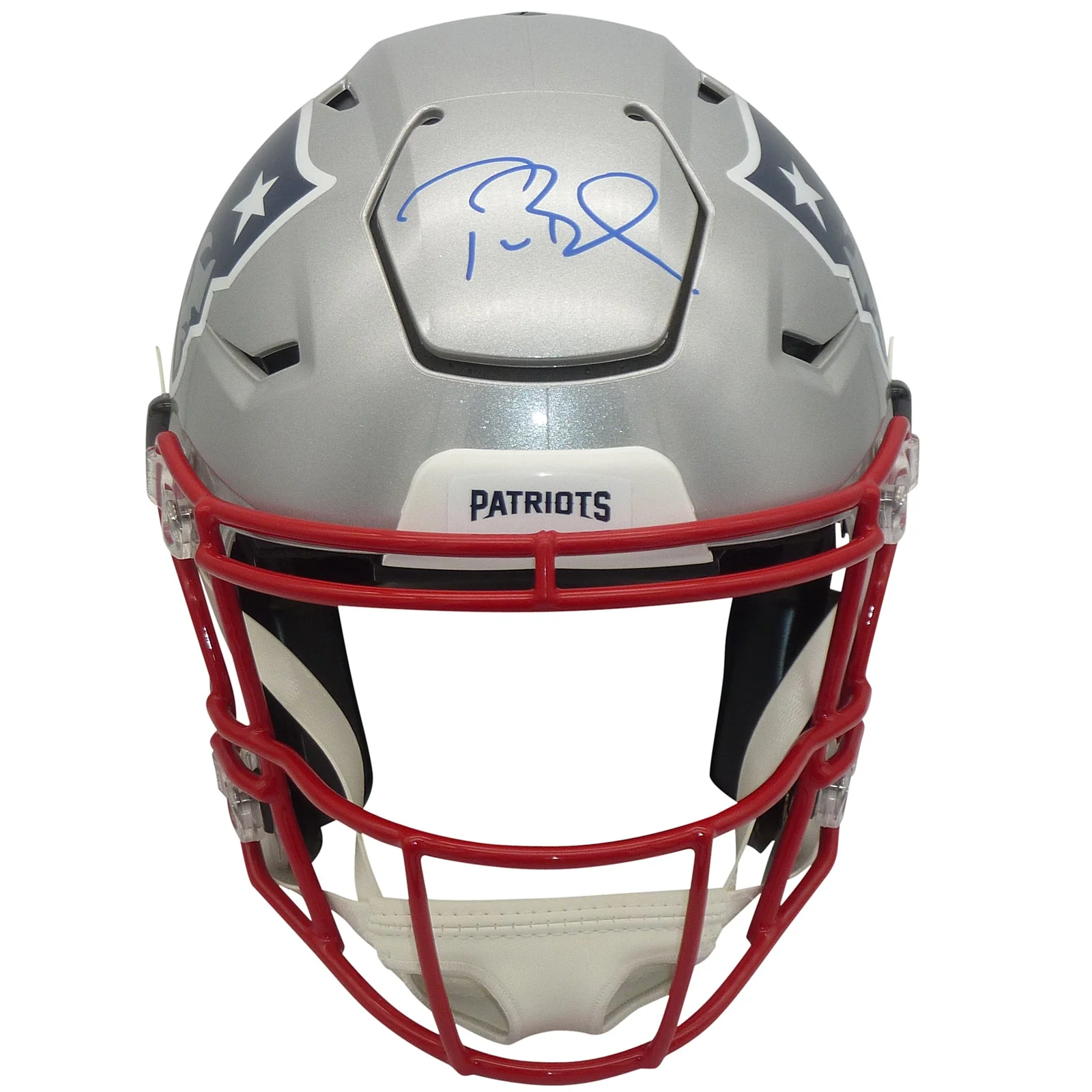 Autographed Tom Brady New England Patriots Riddell Speed Flex Authentic Helmet - Image 2