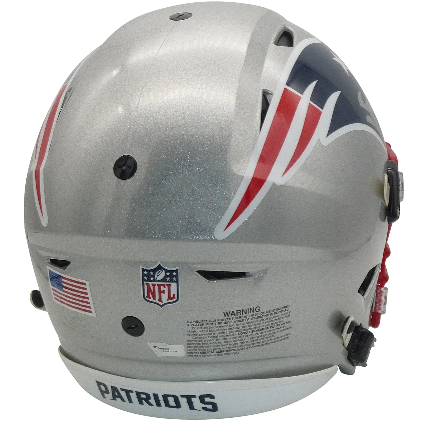 Autographed Tom Brady New England Patriots Riddell Speed Flex Authentic Helmet - Image 4