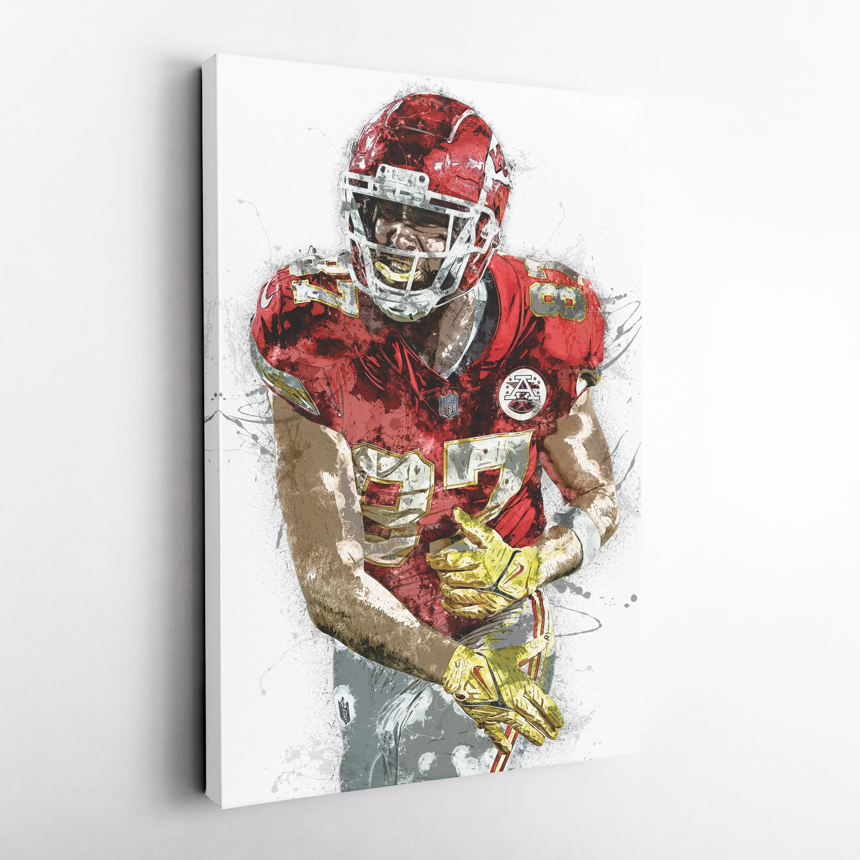Travis Kelce Canvas Art – Kansas City Chiefs Wall Decor - Image 5