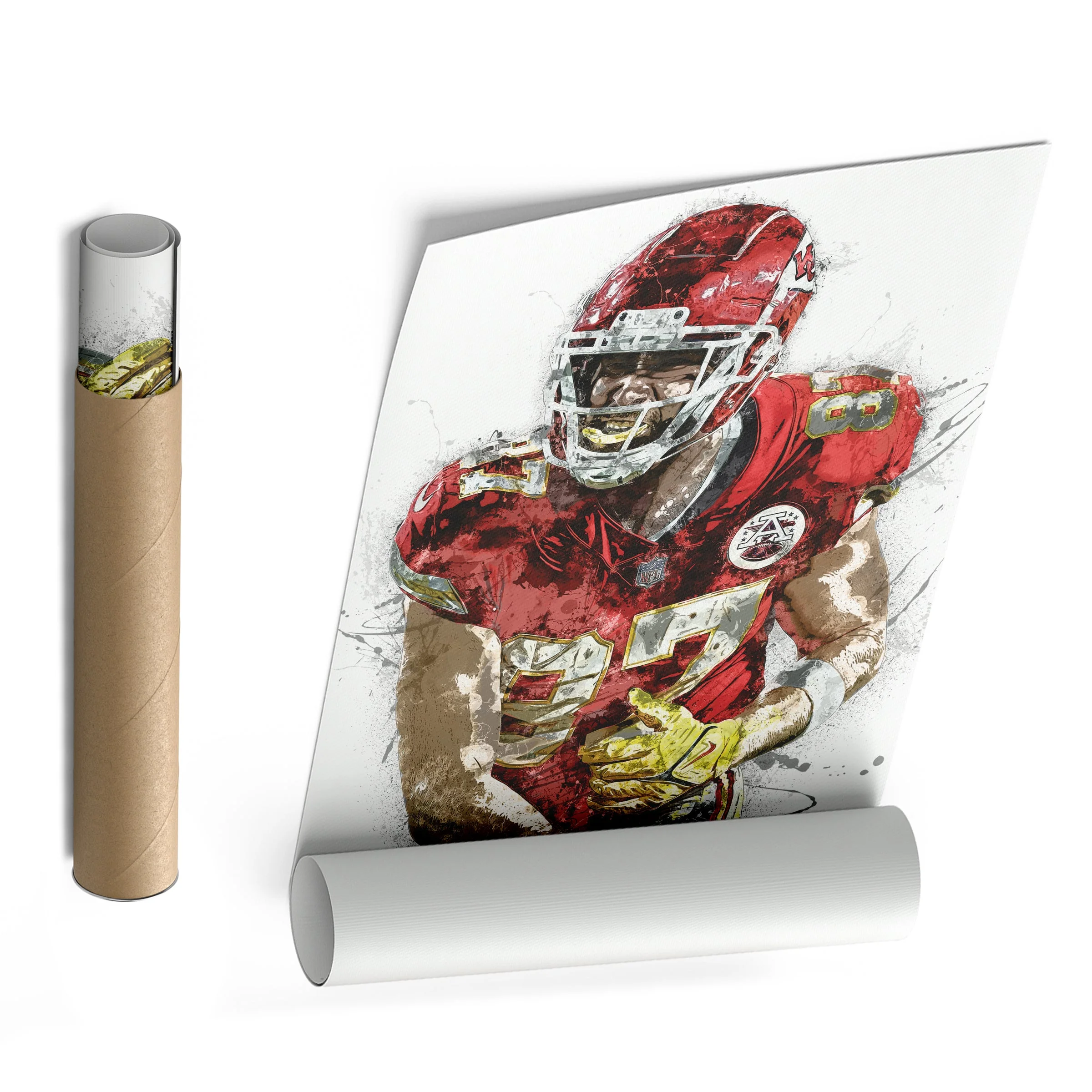 Travis Kelce Canvas Art – Kansas City Chiefs Wall Decor - Image 8