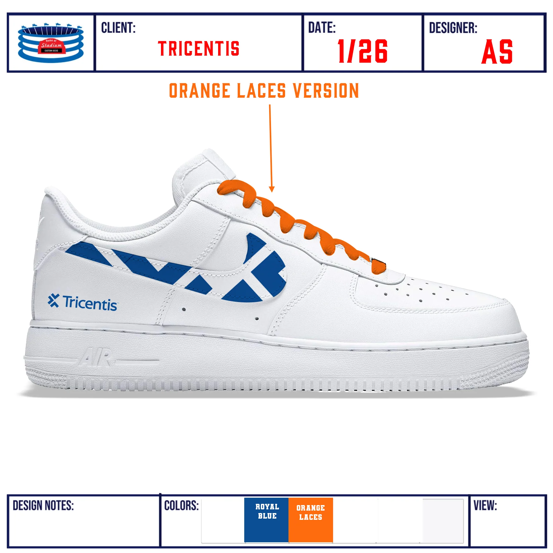 "Tricentis" Nike Air Force 1 Low Shoes - Image 2