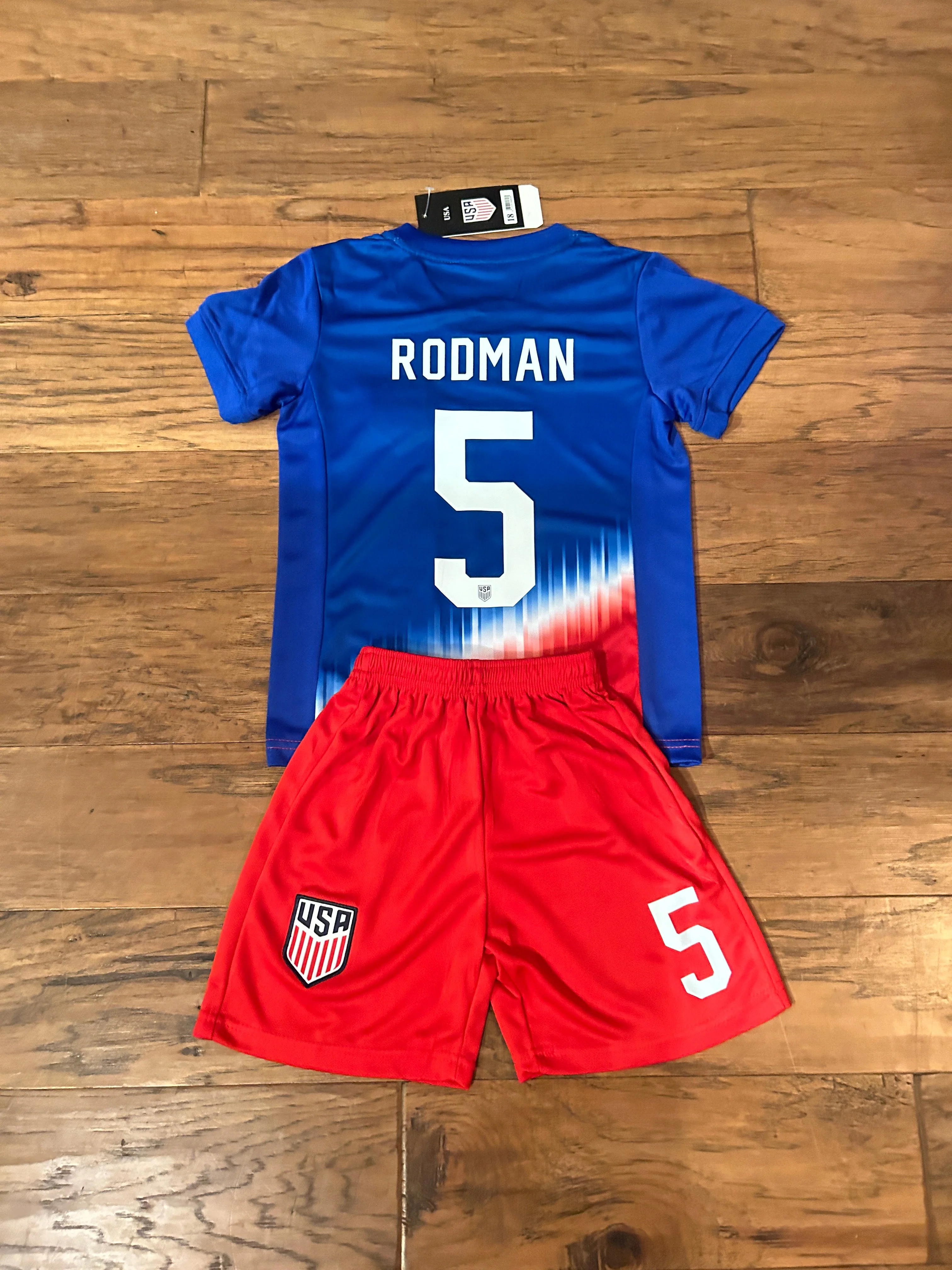 Trinity Rodman Usa Kids Soccer Jersey Set - Toddler & Youth Sizing - Image 6