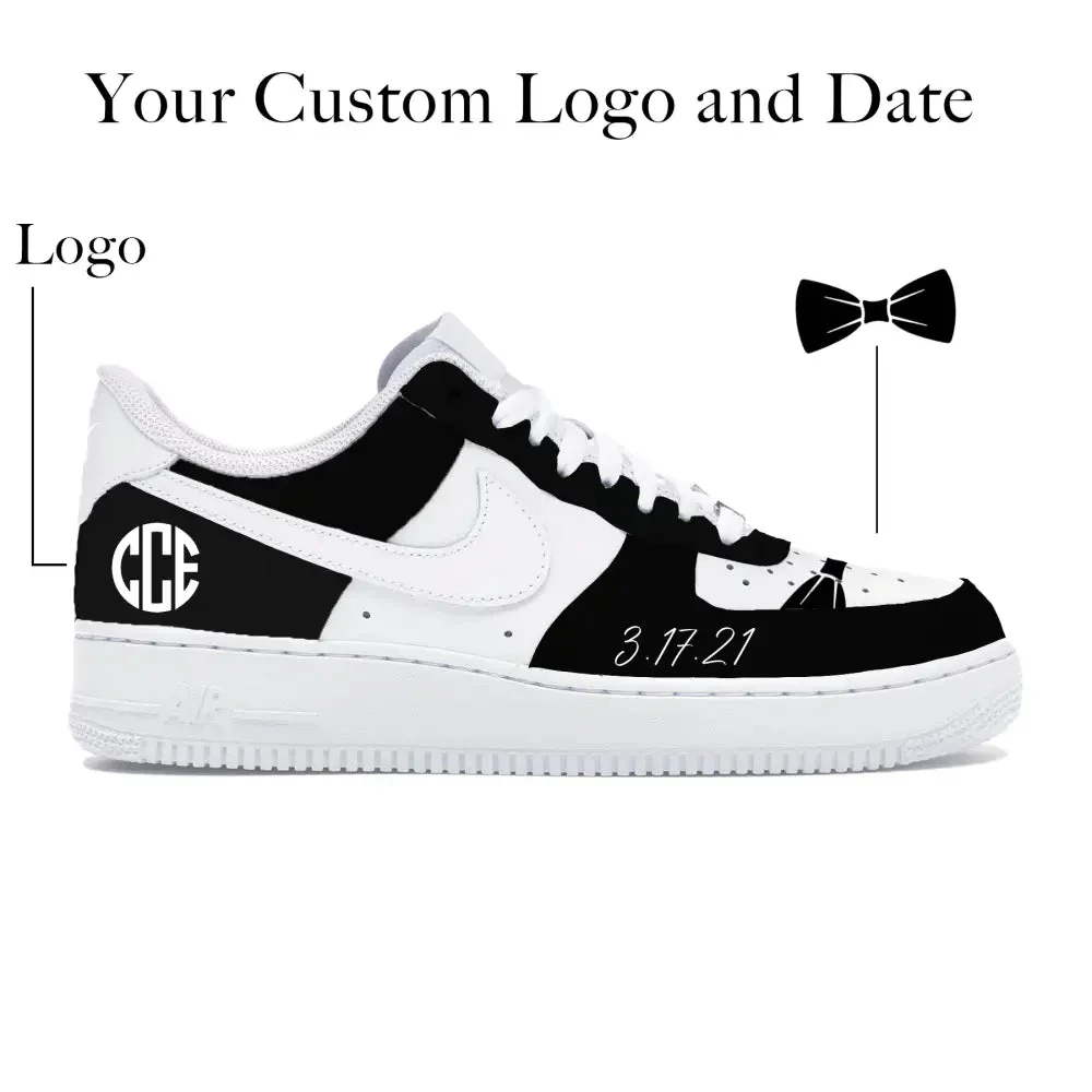 "Tuxedo" Nike Air Force 1 Low Shoes - Image 2