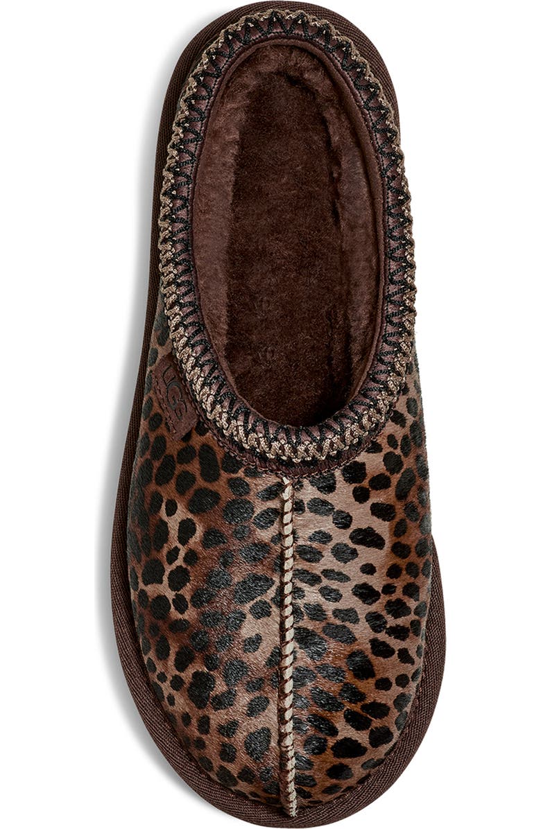 UGG Tasman Womens Slipper Caspian Leopard Print Burnt Cedar - Image 4
