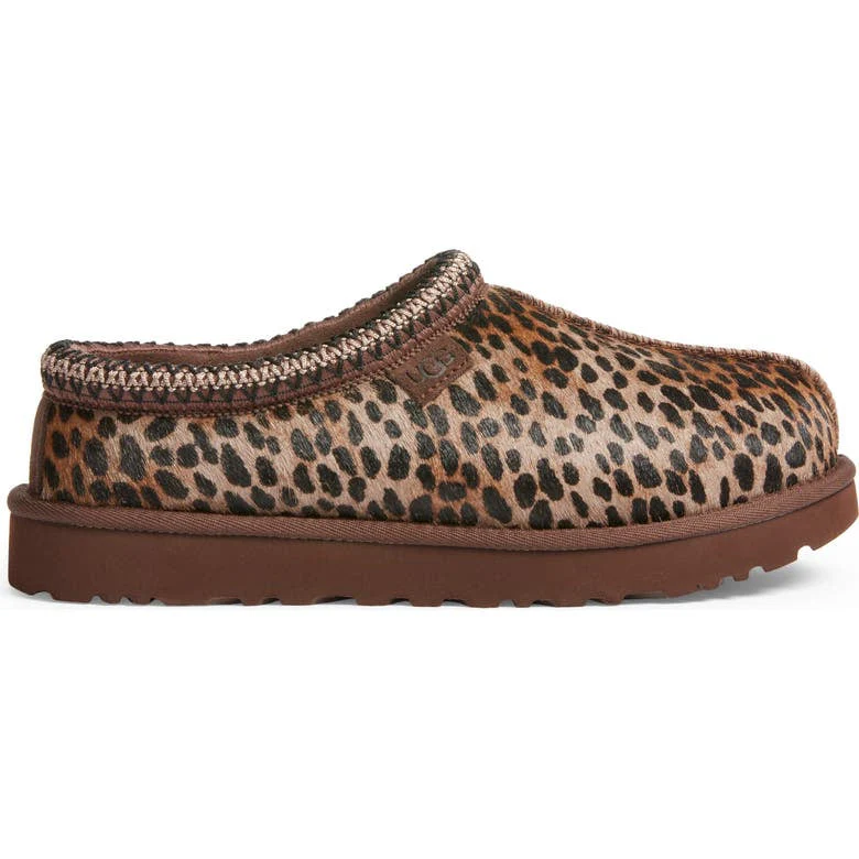 UGG Tasman Womens Slipper Caspian Leopard Print Burnt Cedar - Image 6