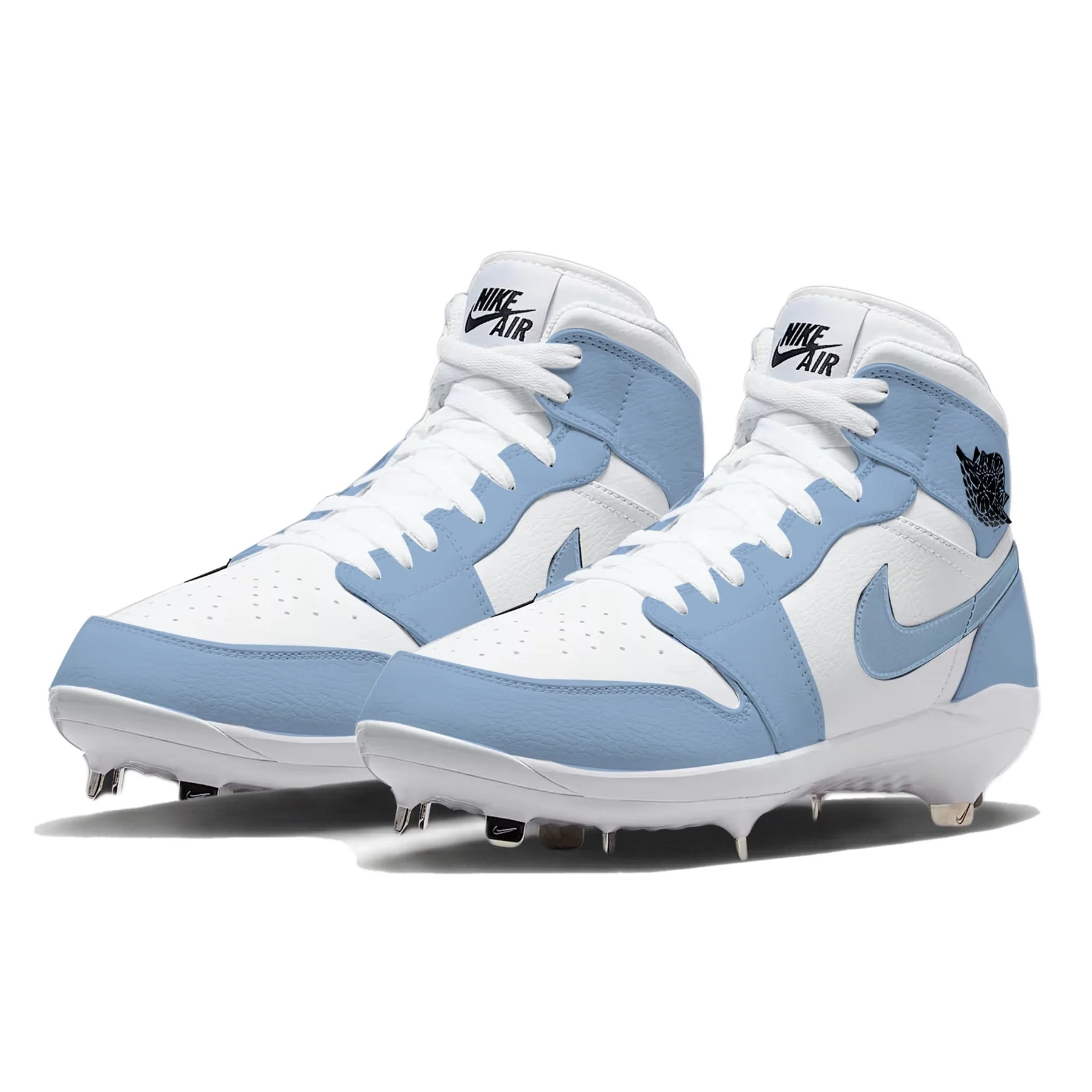 "UNC" Jordan 1 Retro Cleats - Image 2