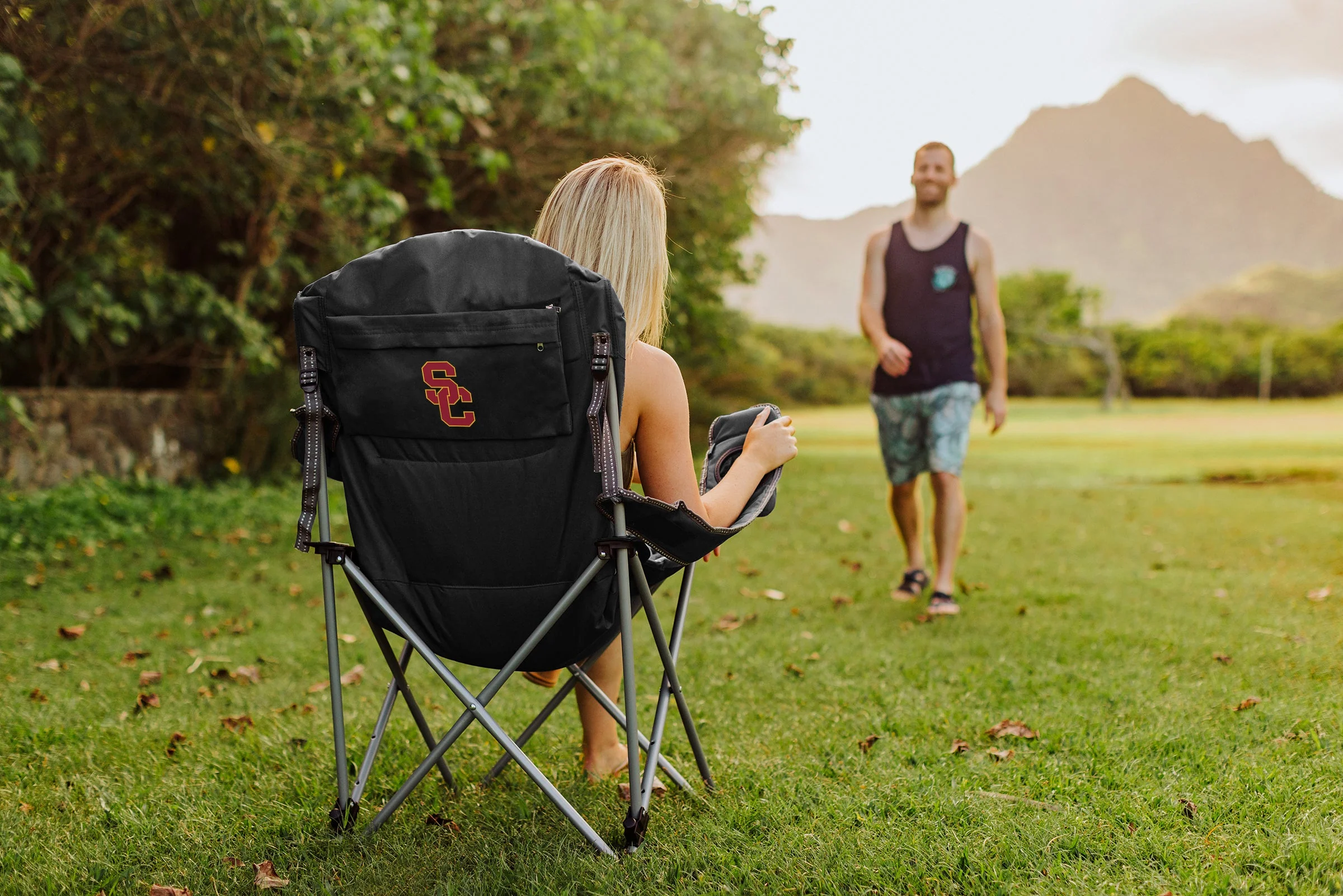 USC Trojans Reclining Camp Chair - Image 4