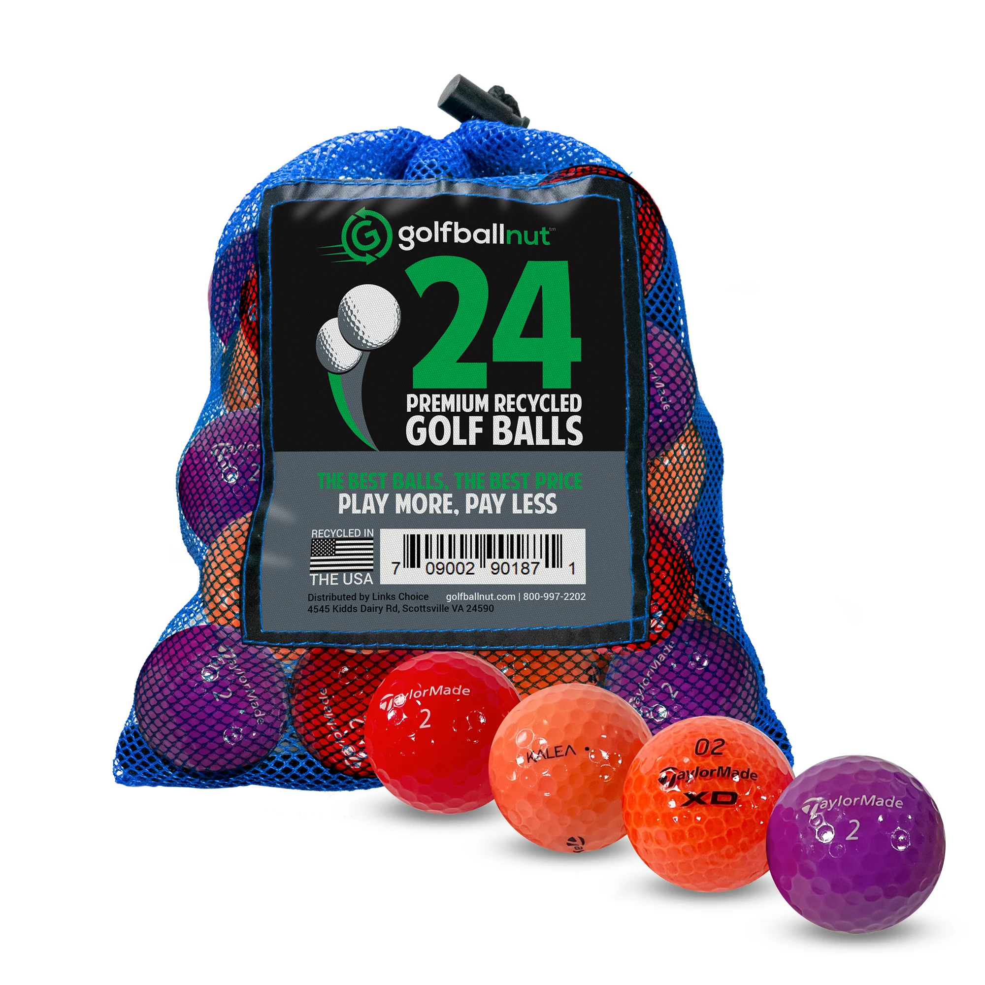Used Taylormade Mix Golf Balls (Bulk Mesh Bags) - Image 2
