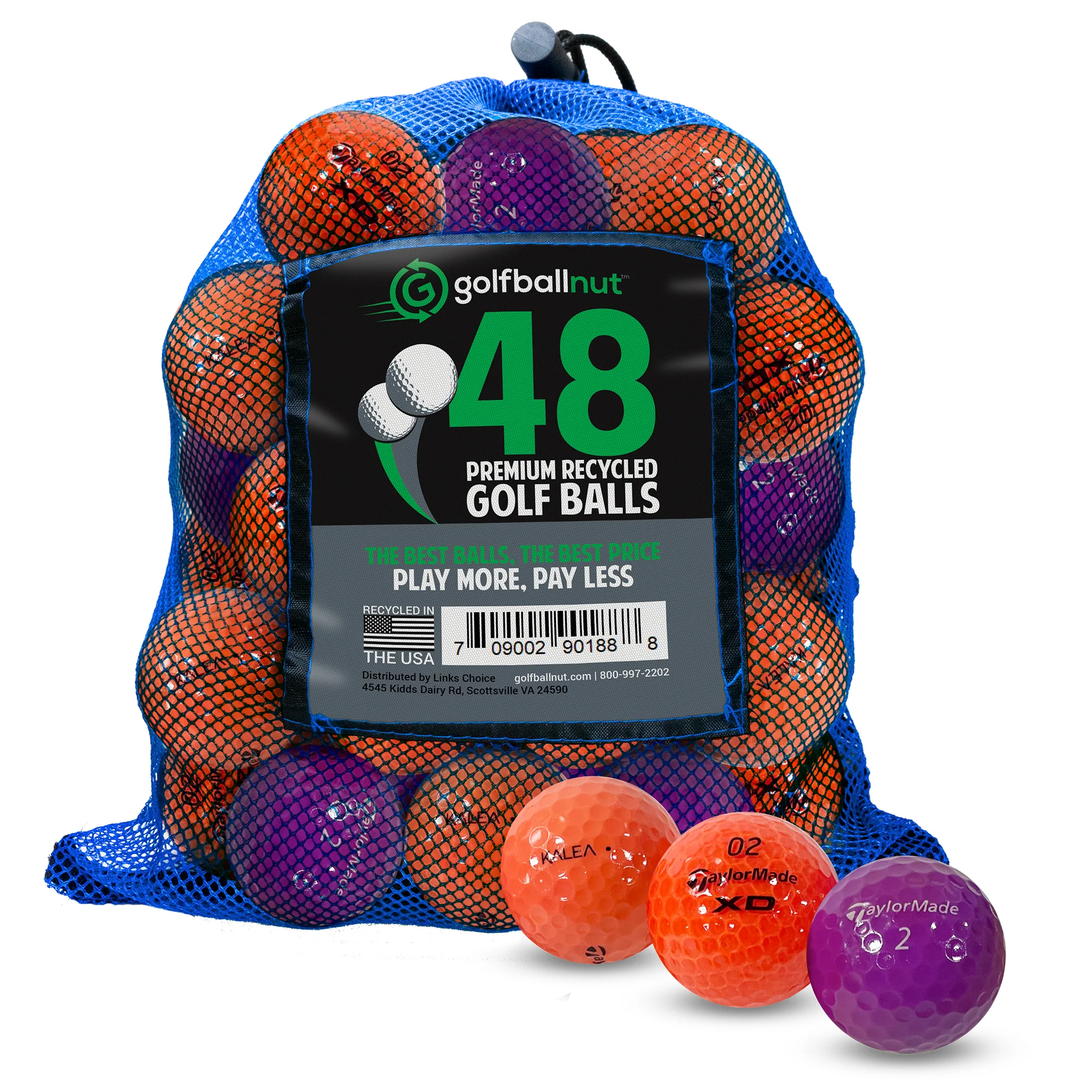 Used Taylormade Mix Golf Balls (Bulk Mesh Bags) - Image 3