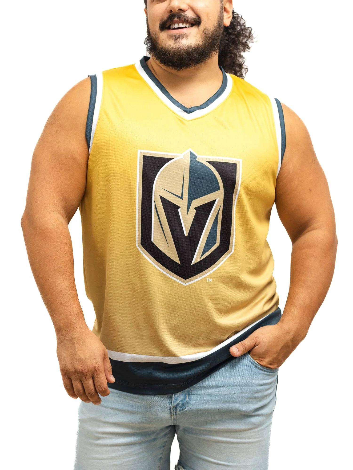 Las Vegas Golden Knights Championship Gold Ombré Hockey Tank - Image 6