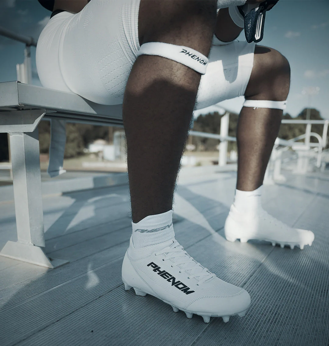 Velocity 3.0 White Football Cleats - Image 5