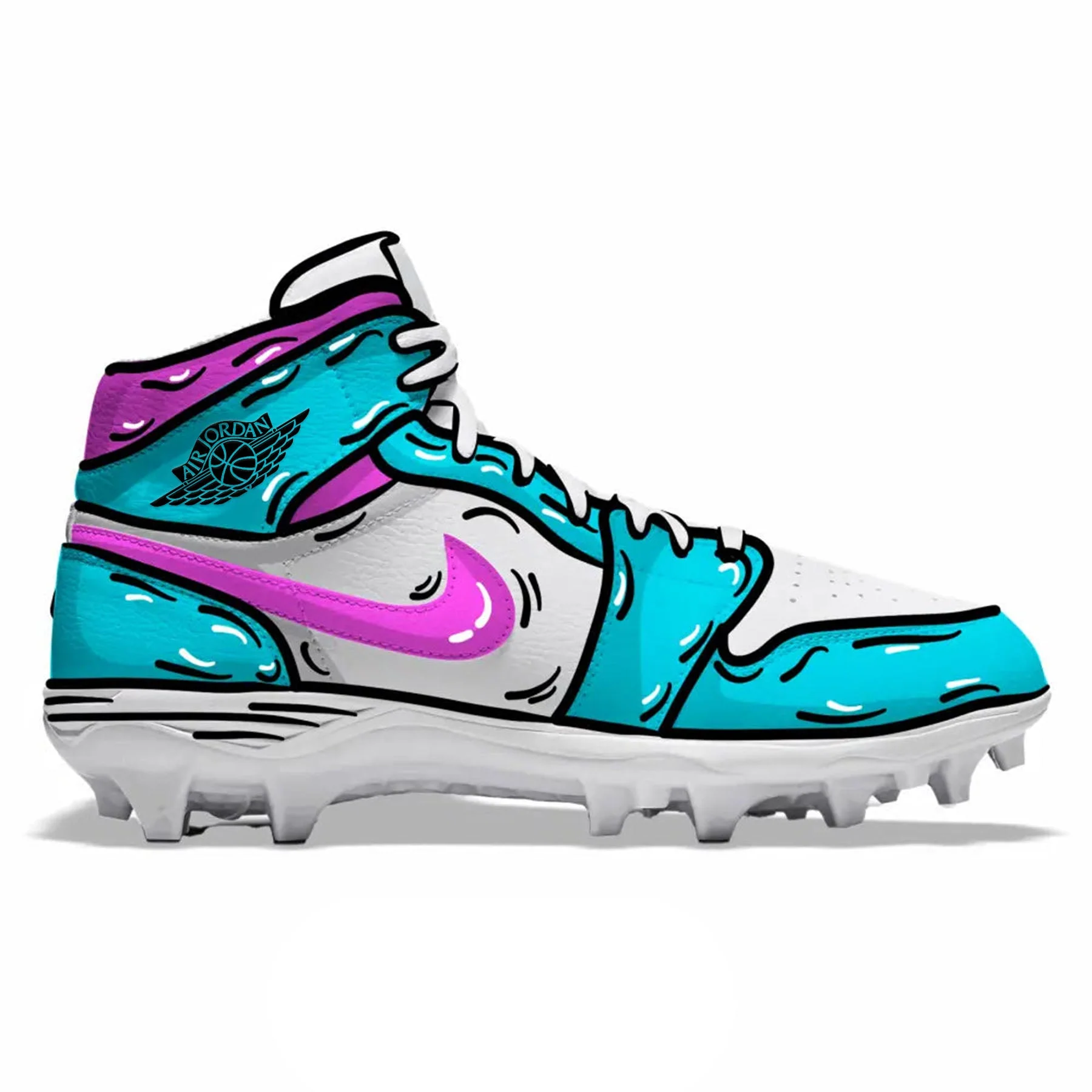 "Vice Cartoon" Jordan 1 TD Cleats