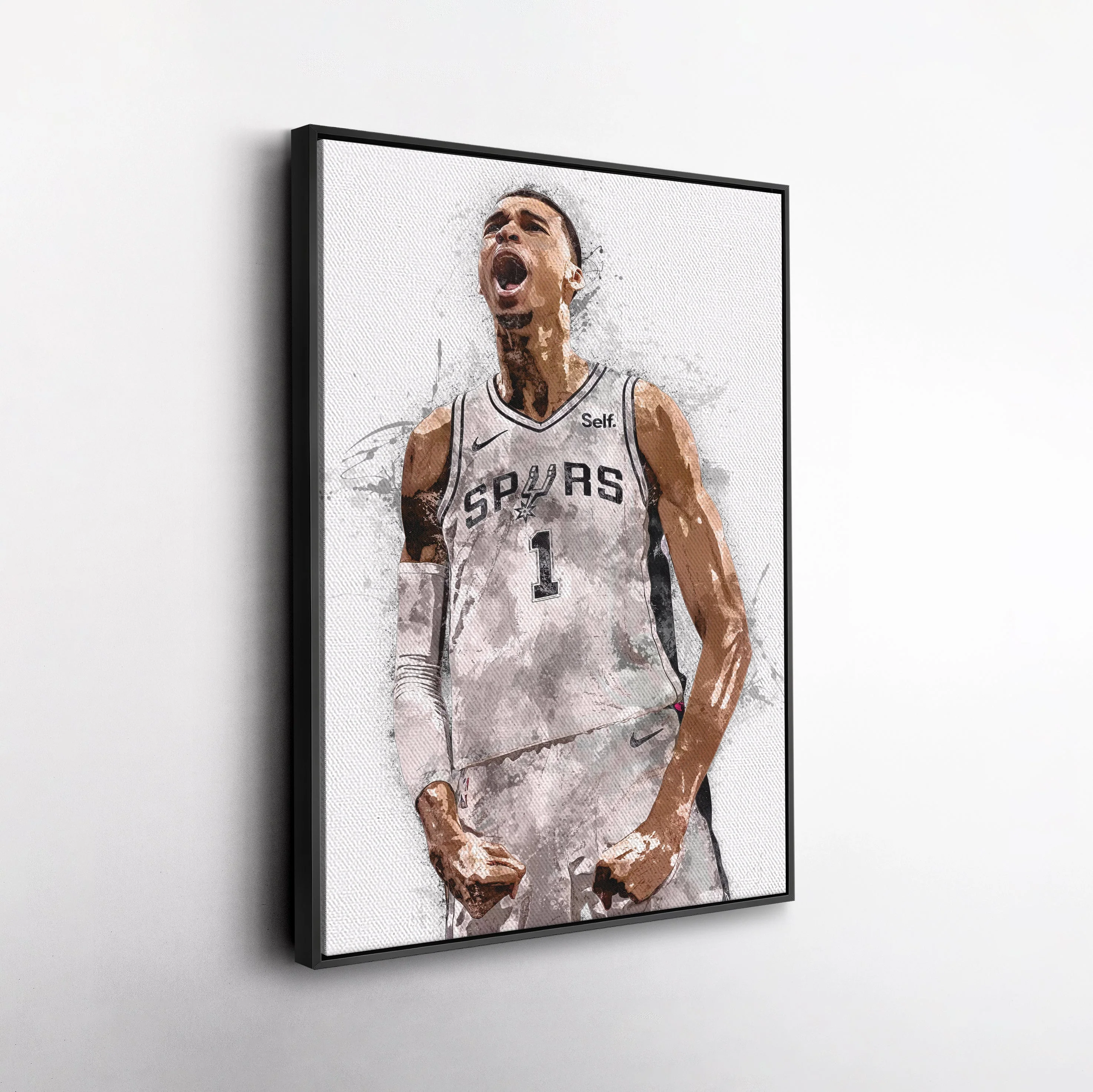 Victor Wembanyama Canvas Art San Antonio Spurs Wall Decor - Image 4