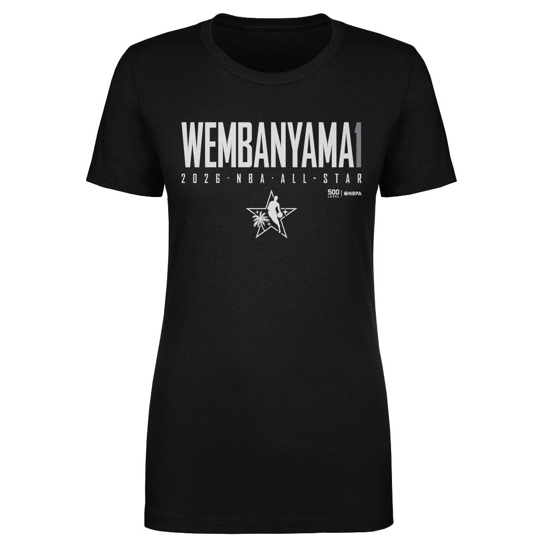 Victor Wembanyama San Antonio Spurs 2026 NBA All-Star Elite WHT Women's T-Shirt