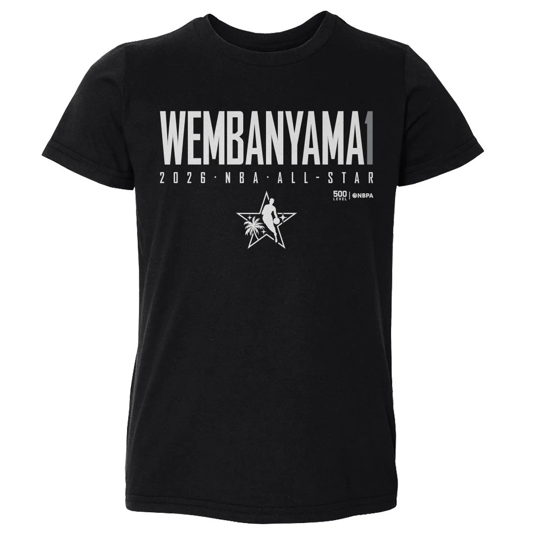 Victor Wembanyama San Antonio Spurs 2026 NBA All-Star Elite WHT Kids T-Shirt
